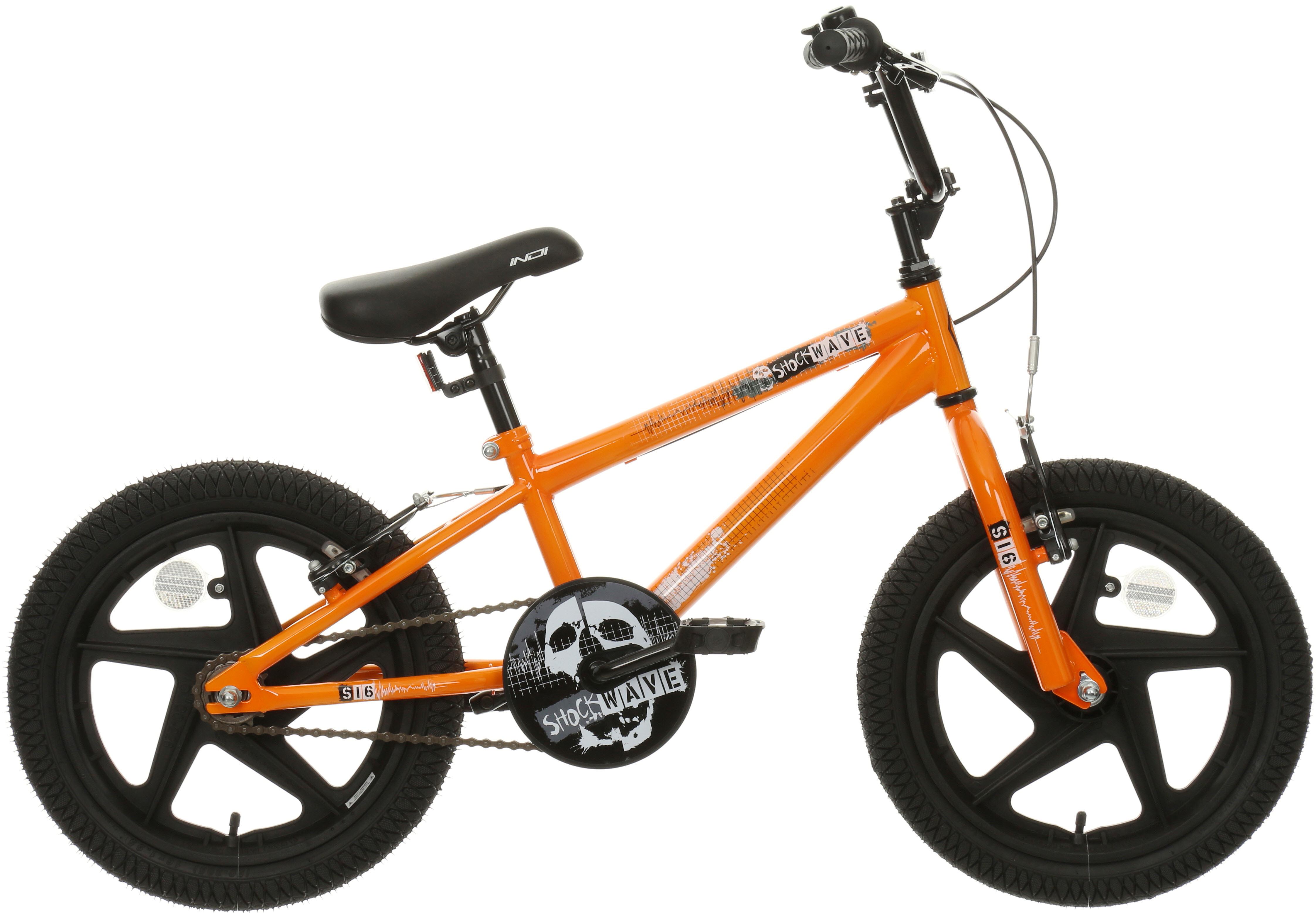 Second Hand Grade A Indi Shockwave Kids BMX Bike 16" Wheel