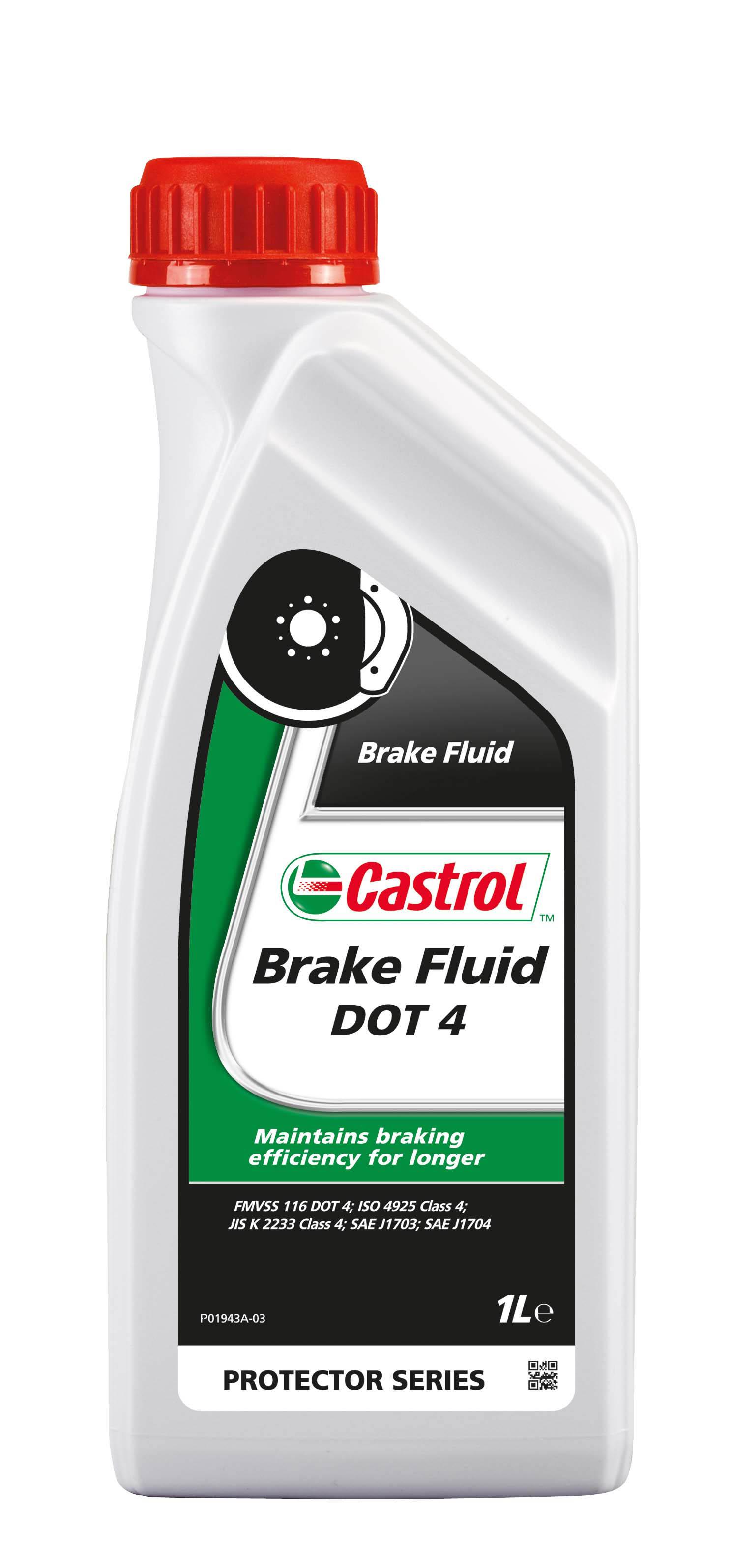 Castrol Motorbike Brake Fluid DT4 1L Halfords UK
