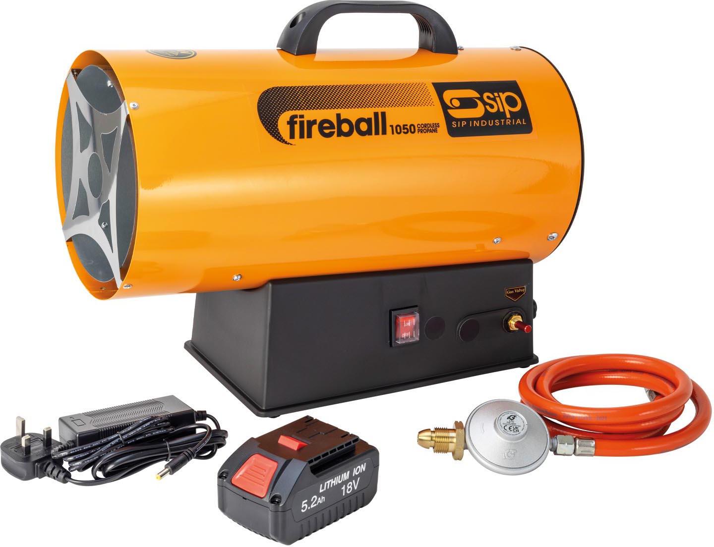 SIP Fireball 1050 Cordless Propane Heater Halfords UK