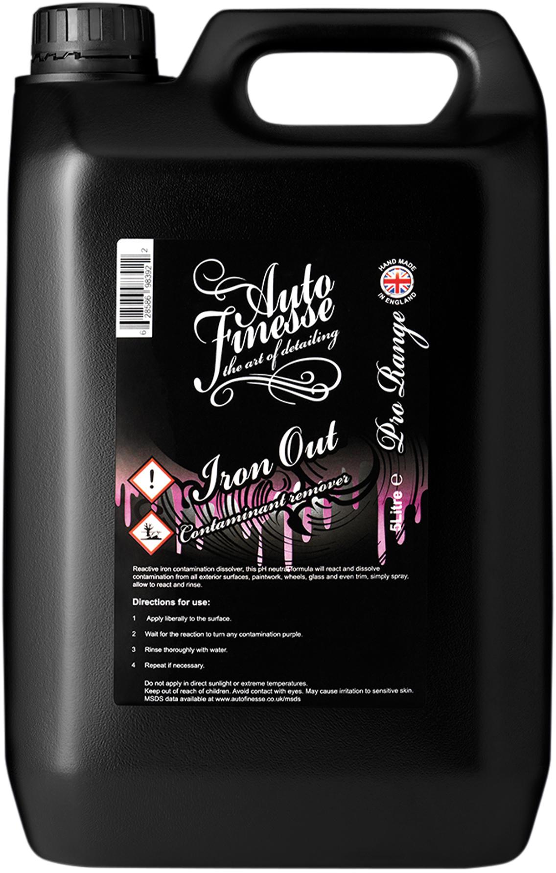 Auto Finesse Iron Out Contaminate Remover 5L Halfords UK