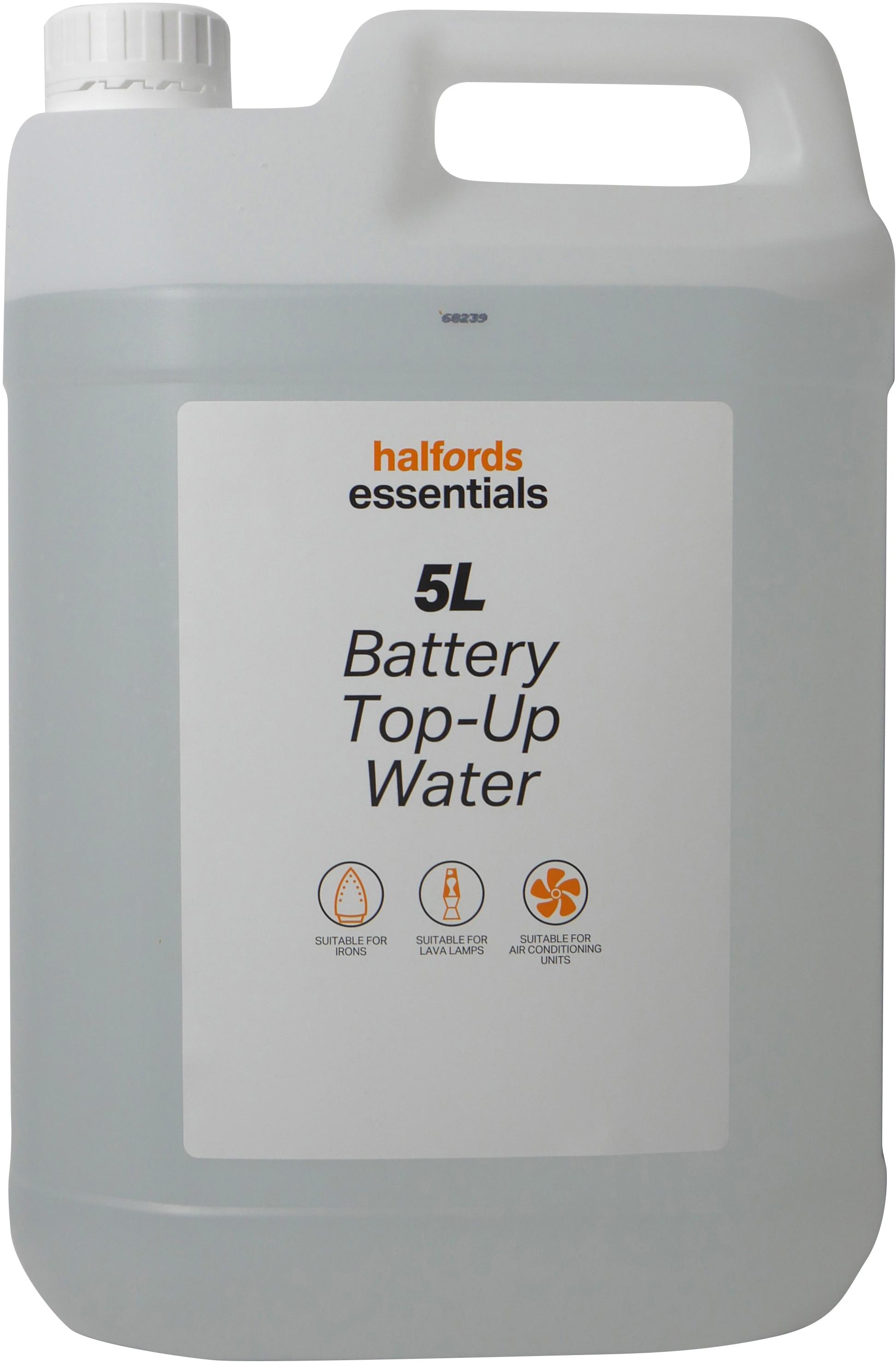 Halfords Essentials Battery TopUp Water 5L Halfords UK