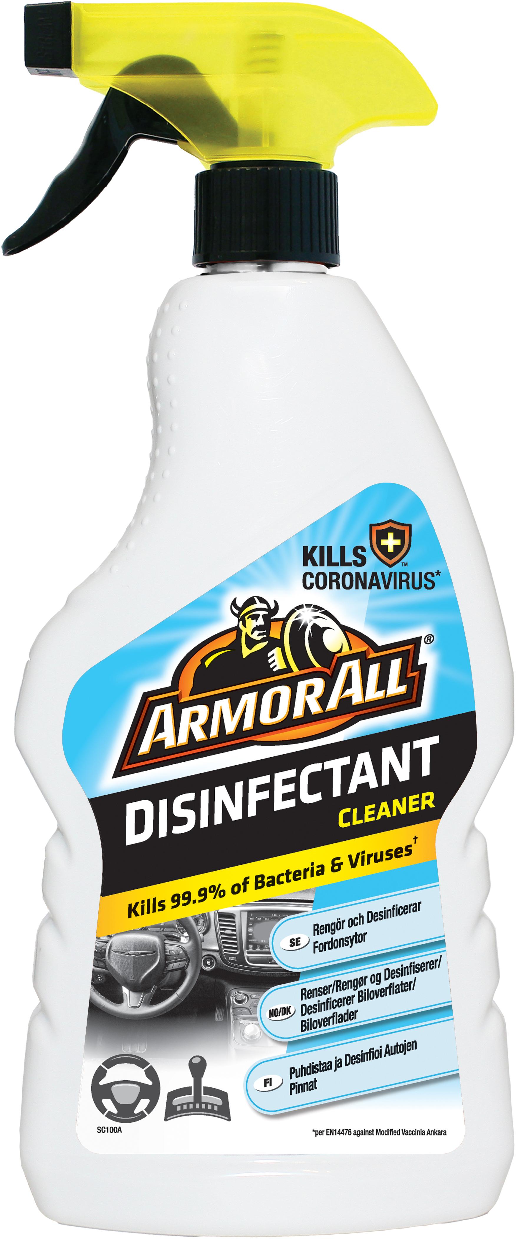 Armor All Disinfectant Spray Cleaner 500ml Halfords UK