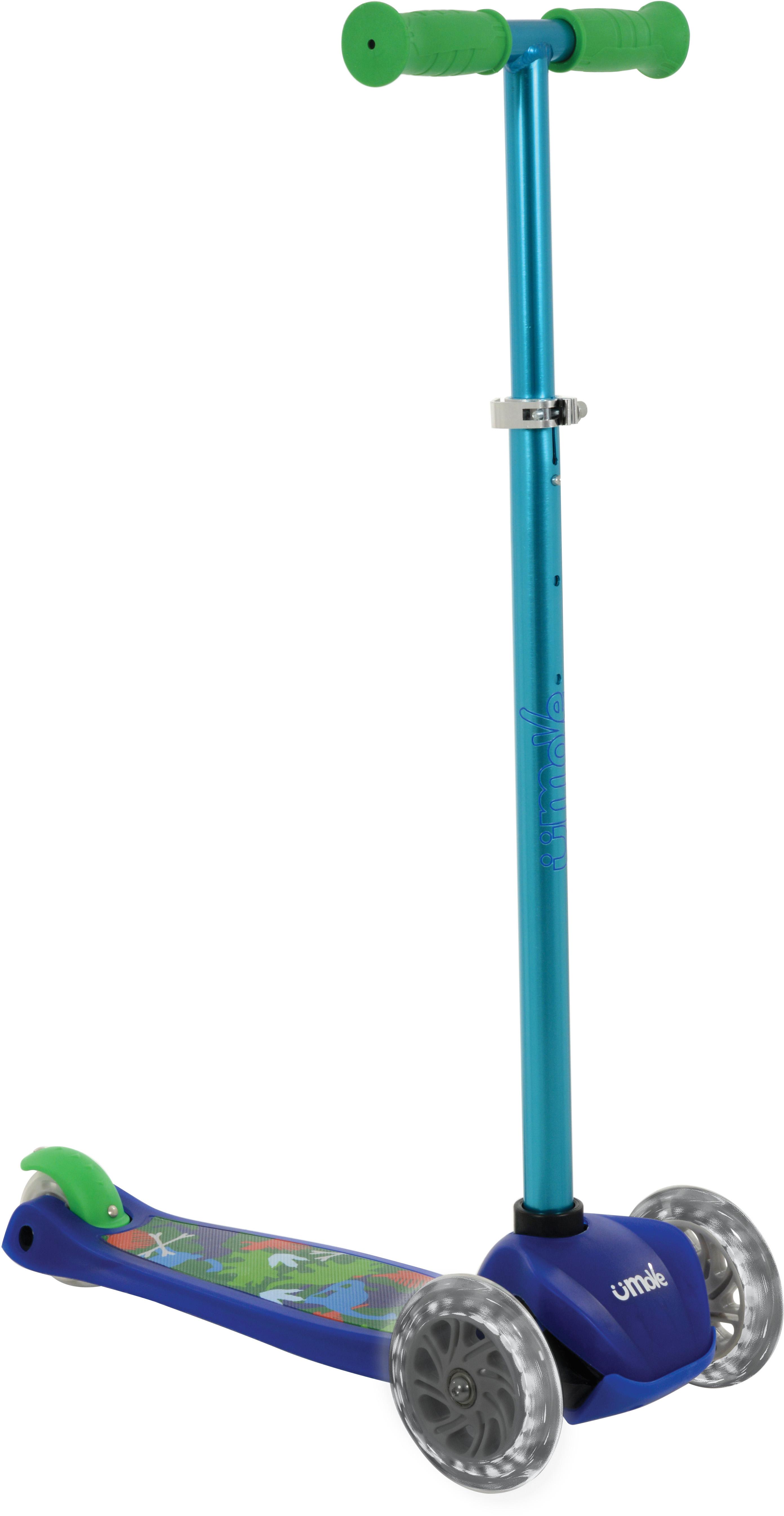 UMove Flex Tilt Scooter with LED Wheels Blue Halfords UK