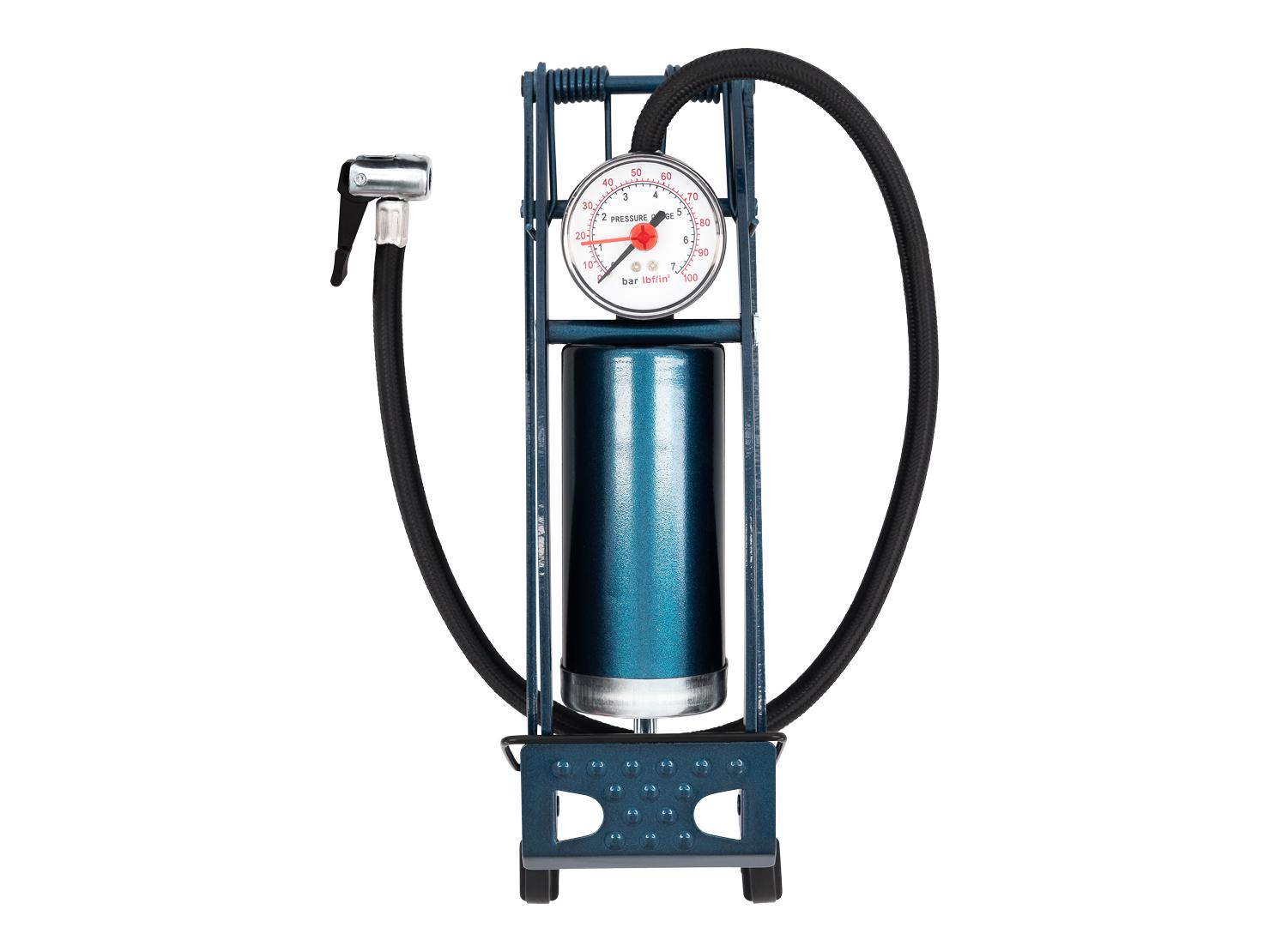 Halfords Essentials Metal Barrel Foot Pump and Gauge Halfords UK