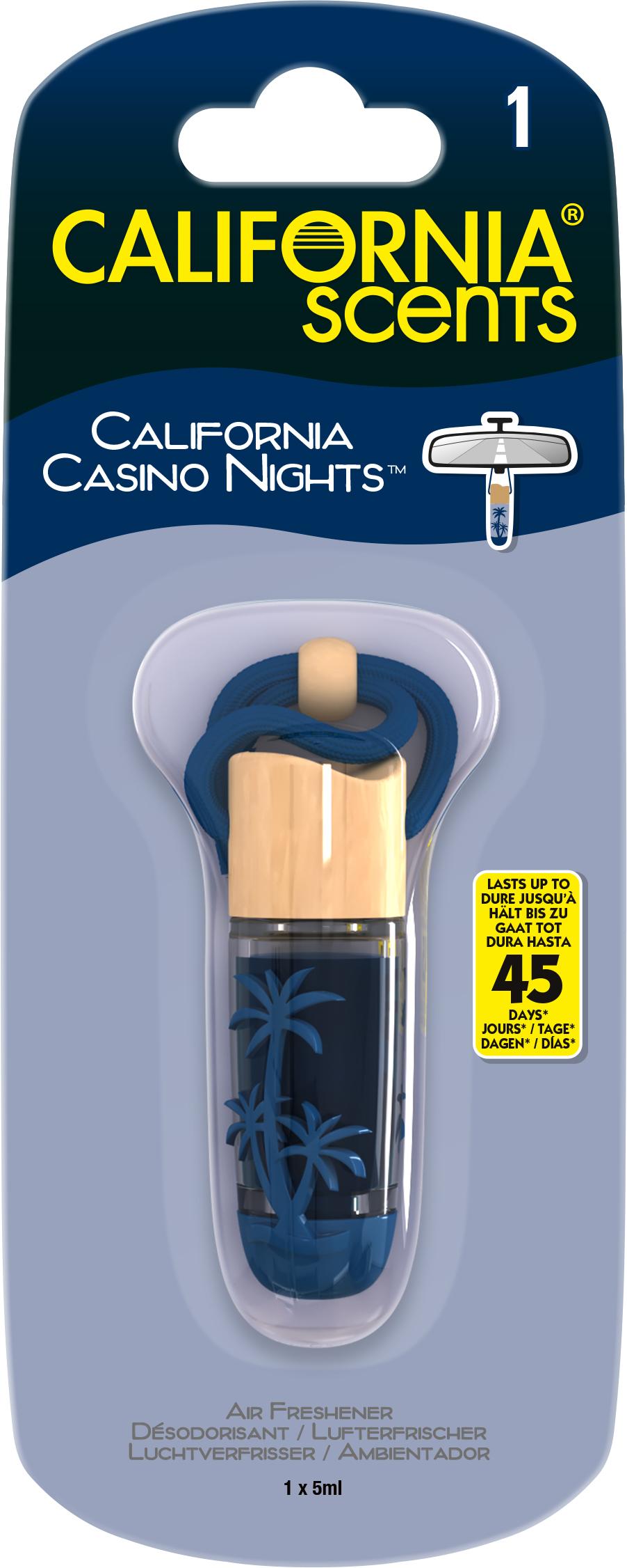 California Scents Hanging Vial Air Freshener Casino Nights Halfords UK