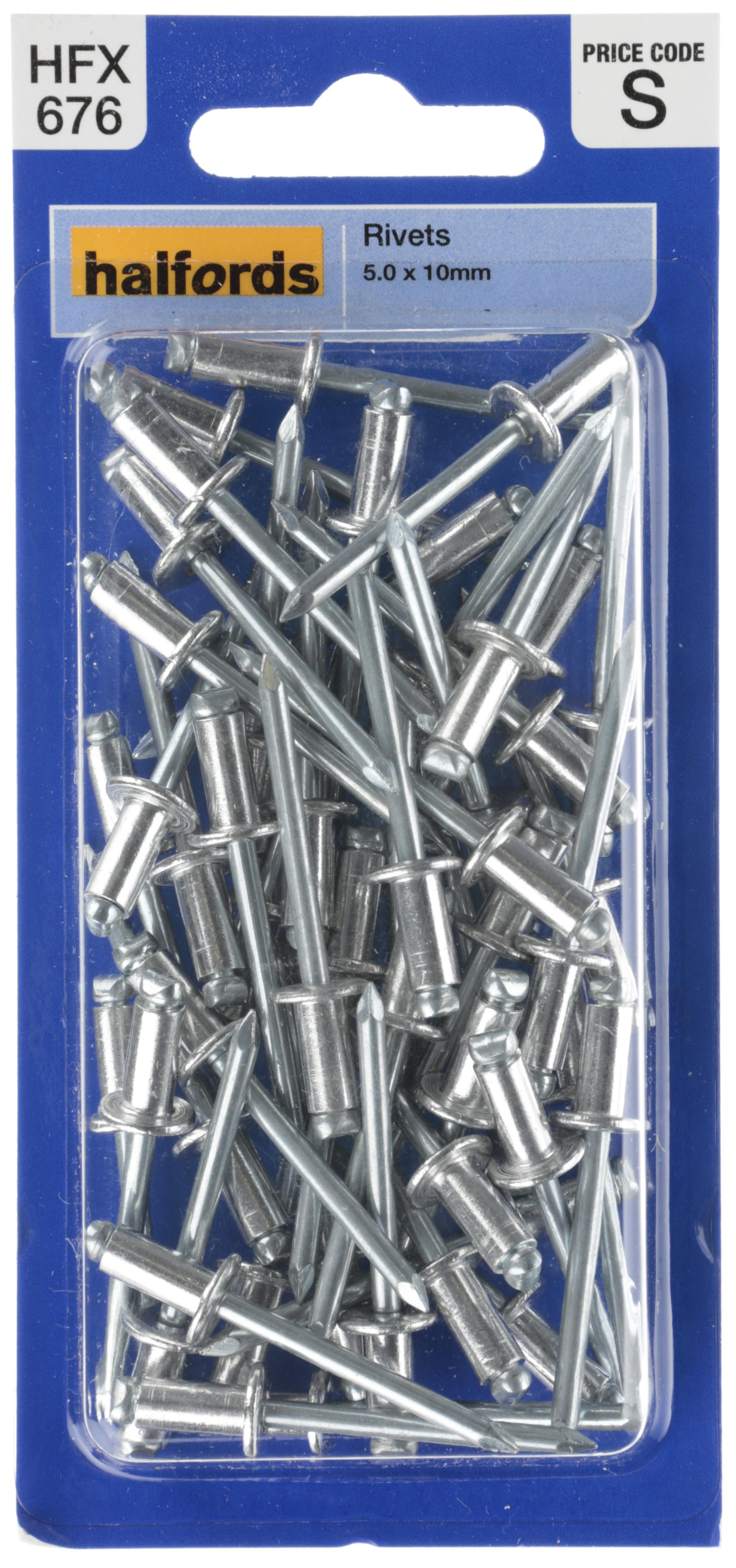 Halfords Rivets 5mm x 10mm (FIXG275) Halfords UK
