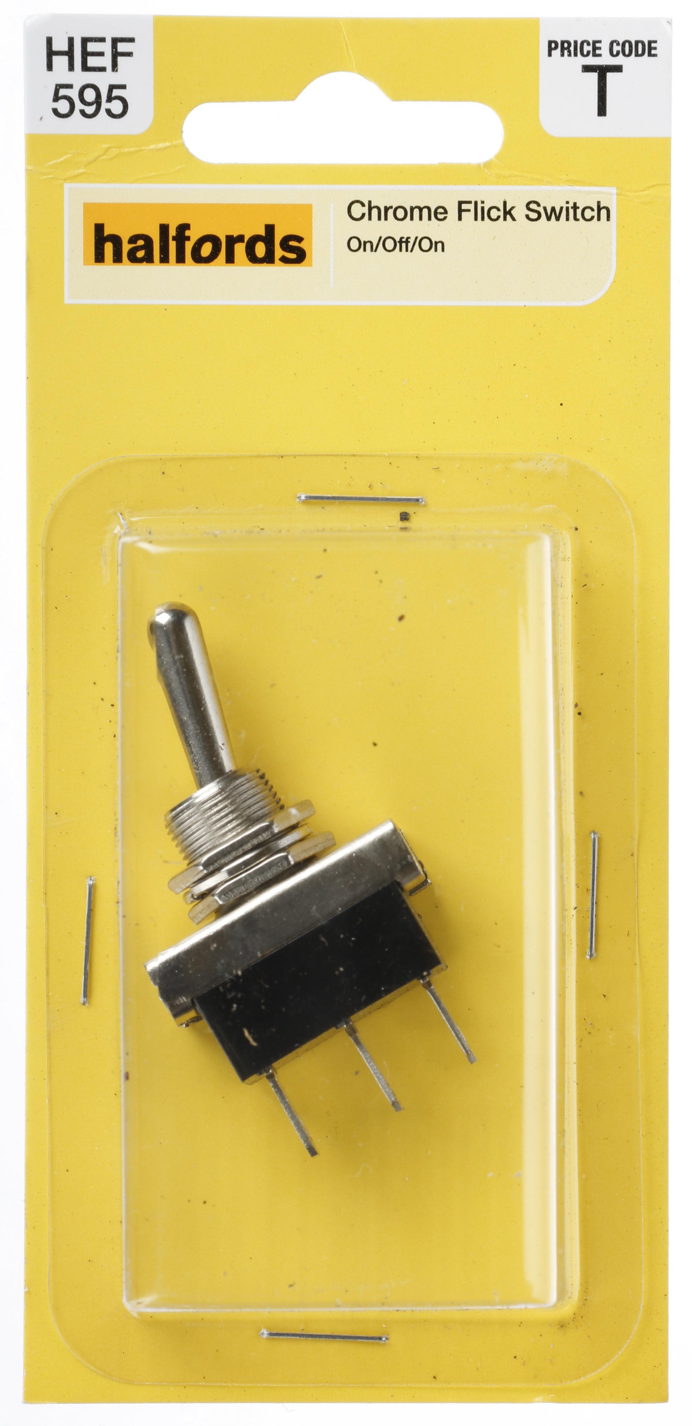Halfords Toggle Switch On/Off Metal Heavy Duty Non Illuminated (HEF595) Halfords UK