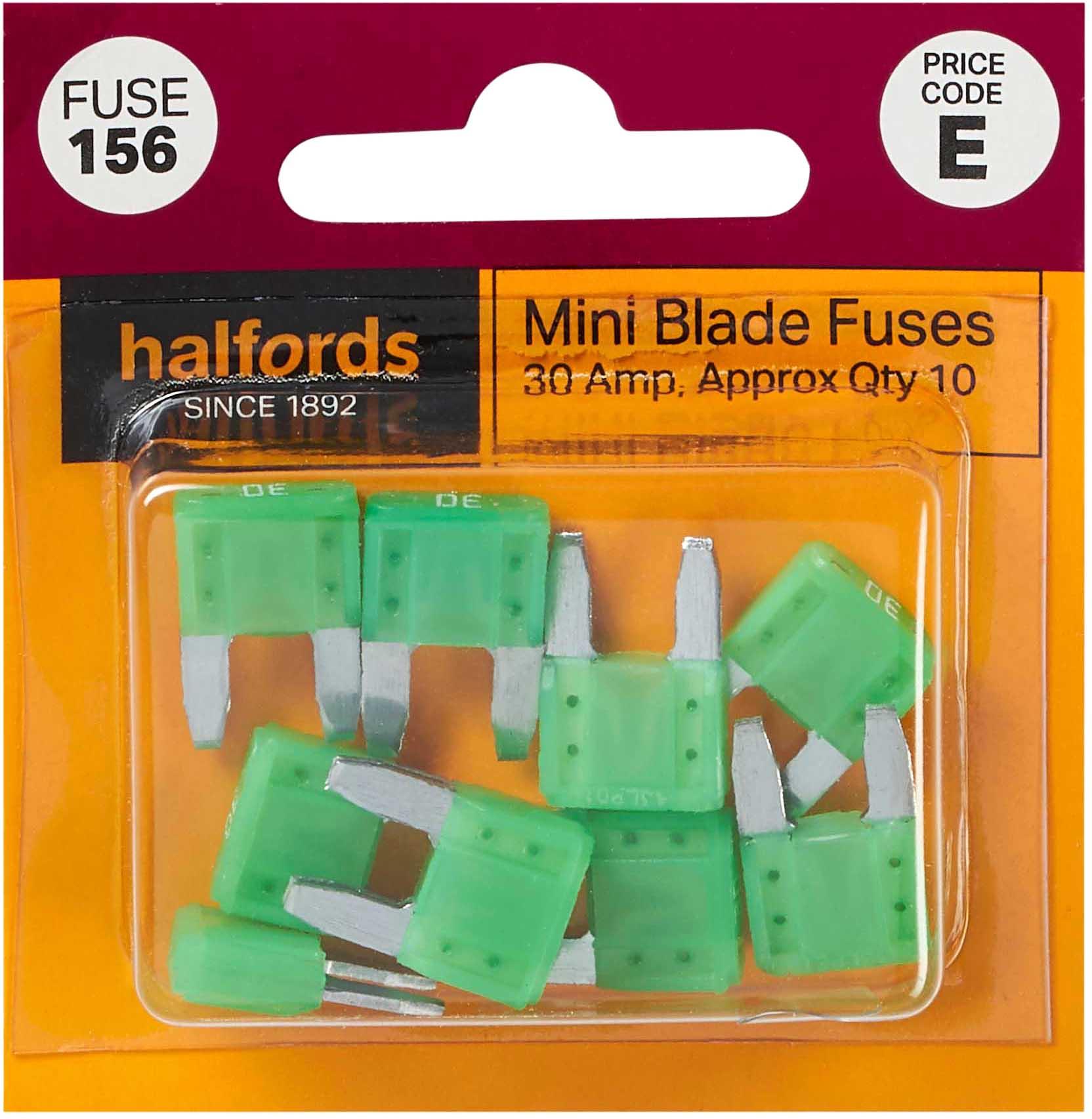 Halfords Mini Blade Fuses 30 Amp (FUSE156) Halfords UK