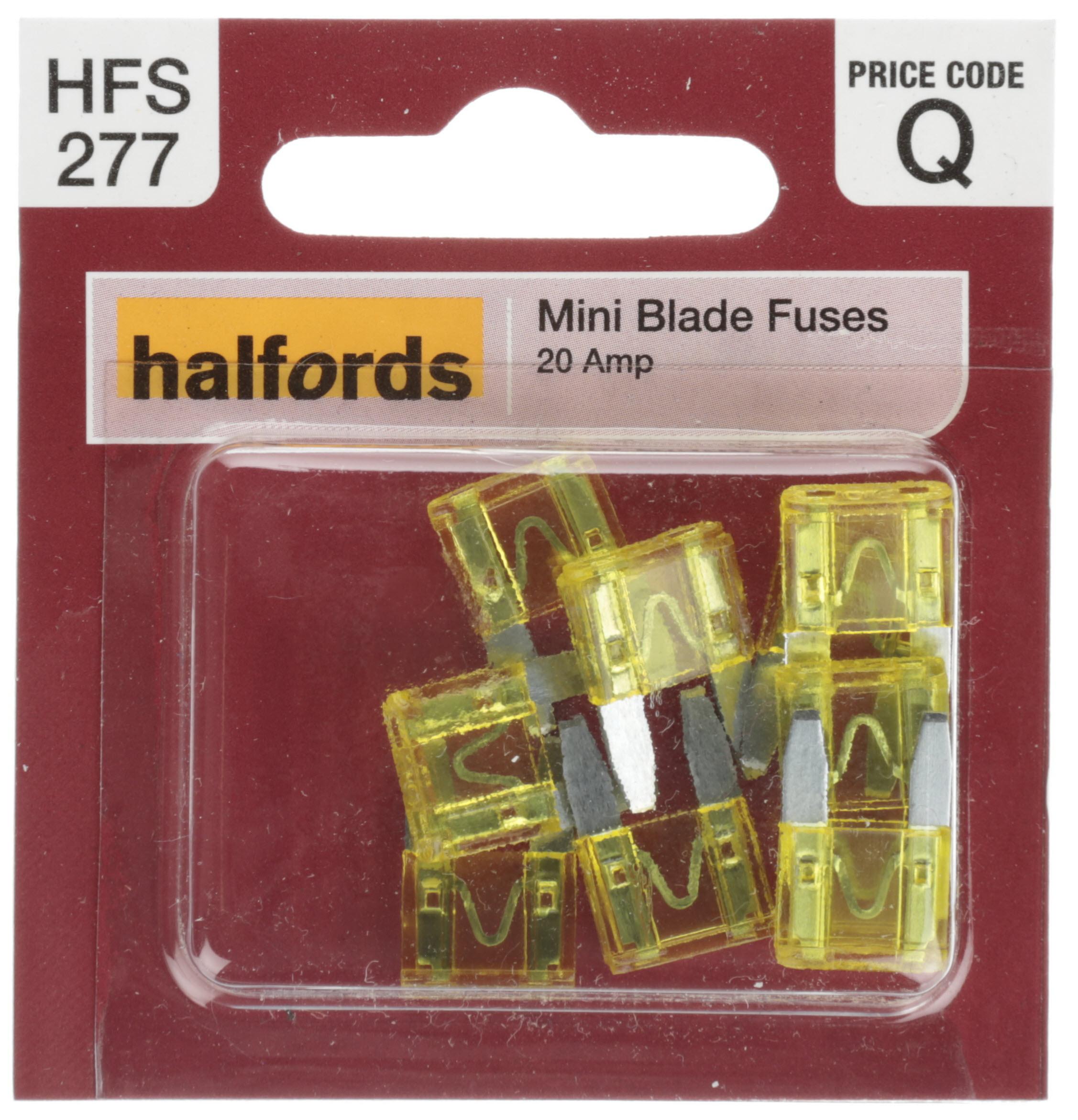 Halfords Mini Blade Fuse 20 Amp (FUSE154) Halfords UK