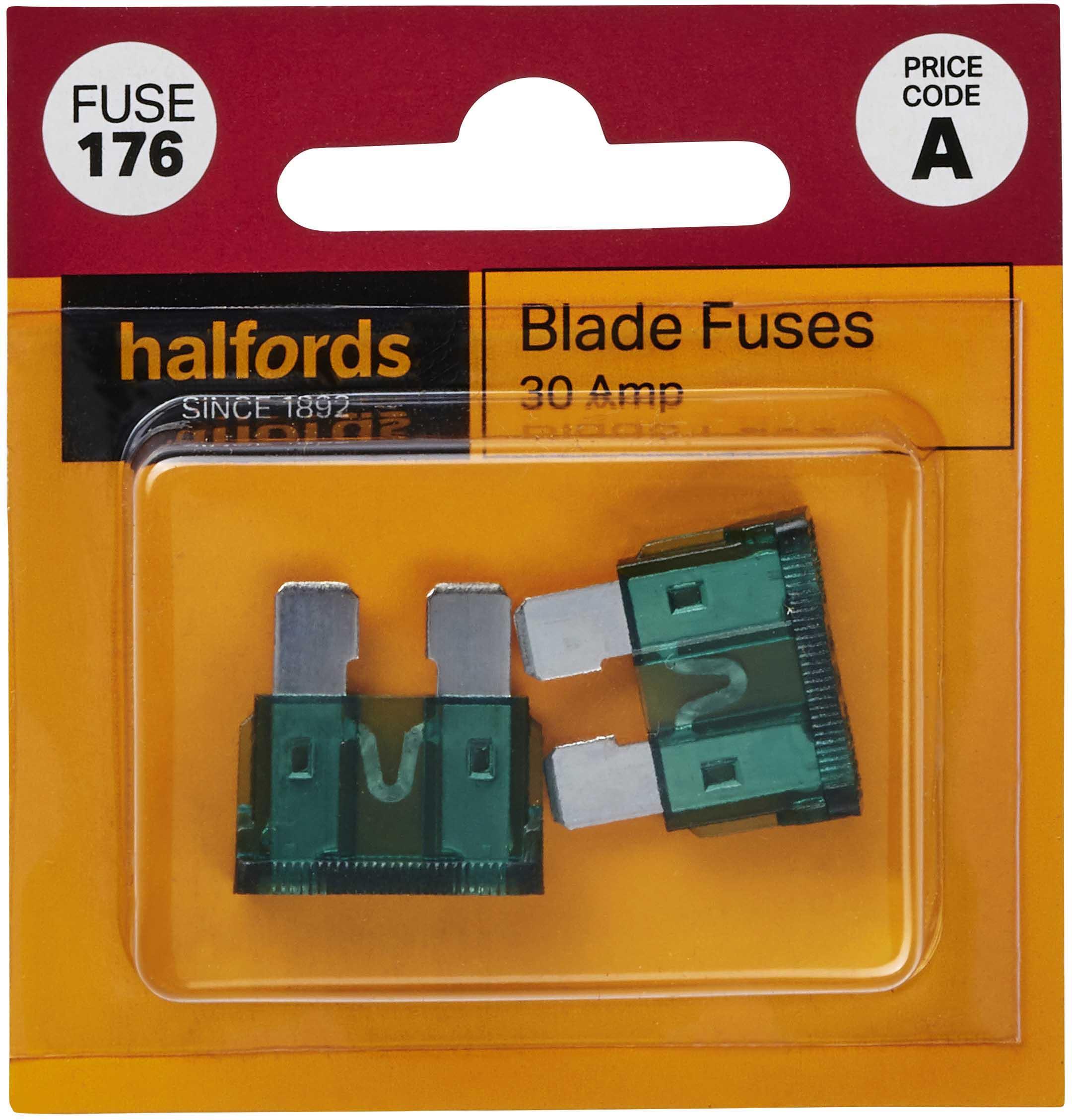 Halfords Blade Fuses 30 Amp (FUSE176) Halfords UK