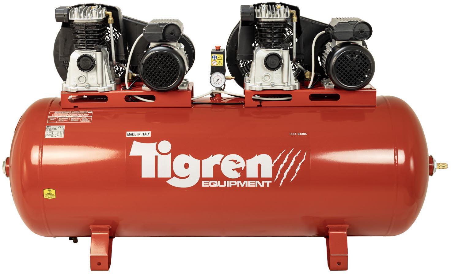 Tigren 270ltr Tandem Compressor Halfords UK