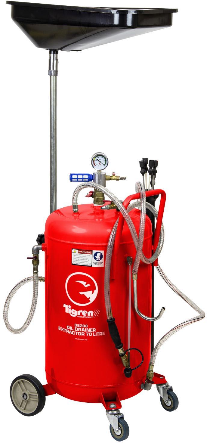 Tigren 70ltr Suction Oil Drainer Halfords UK