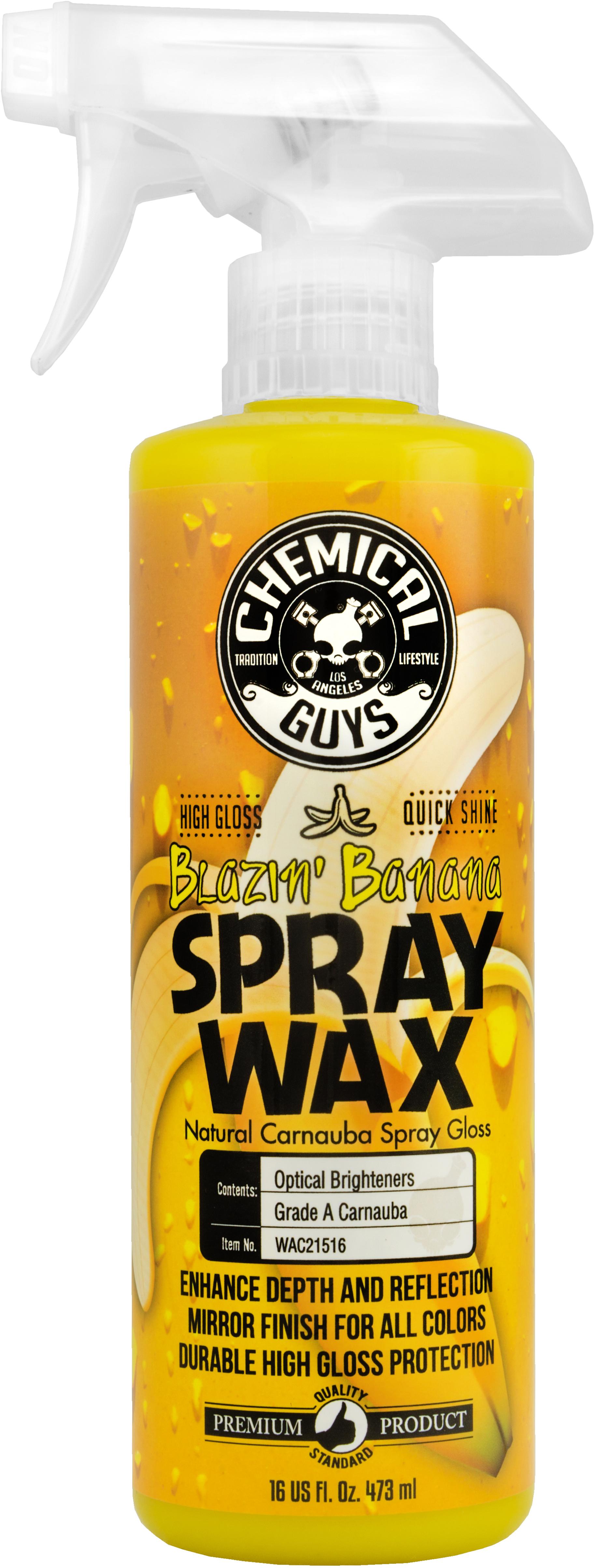 Chemical Guys Blazin' Banana Carnauba Spray Wax 16oz Halfords UK