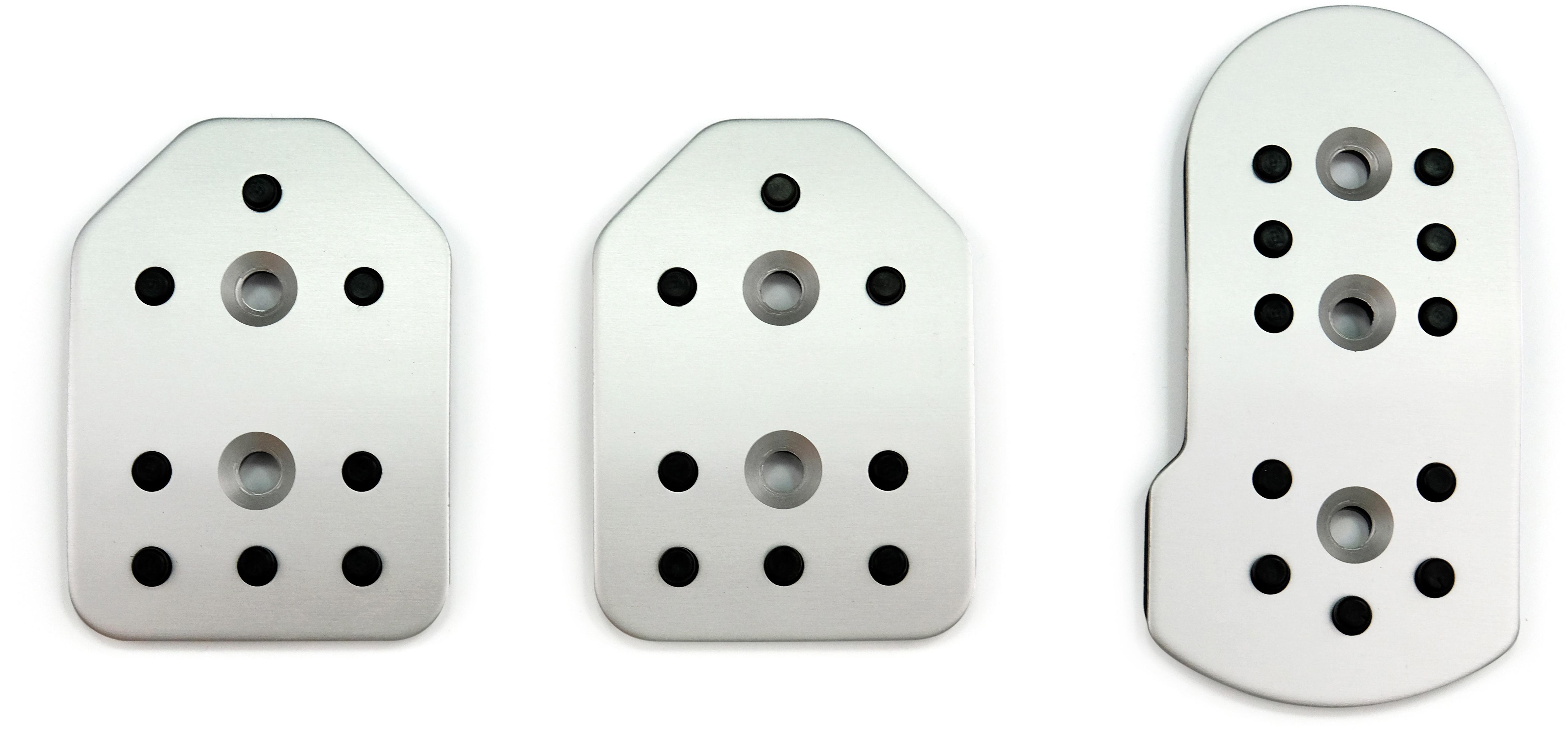 Halfords 3 Piece Aluminium Pedal Set Aluminium Halfords UK