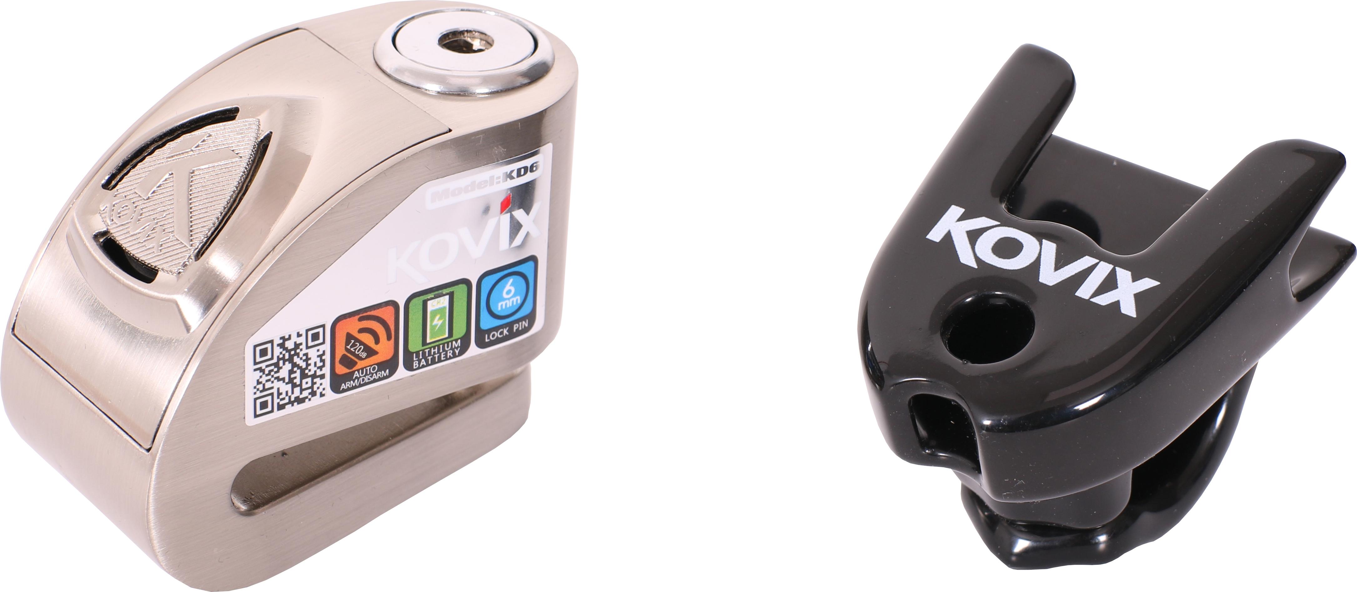 Kovix KD6 6mm Alarm Disc Lock & KC003 Disc lock holder Halfords UK