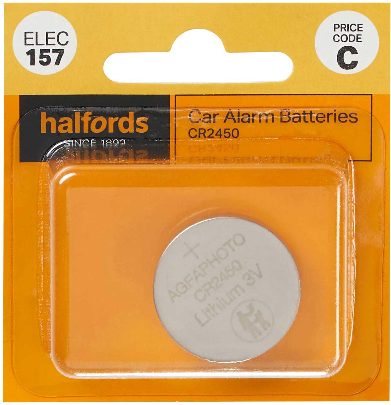Halfords Car Alarm Battery CR2450 (ELEC157) Halfords UK