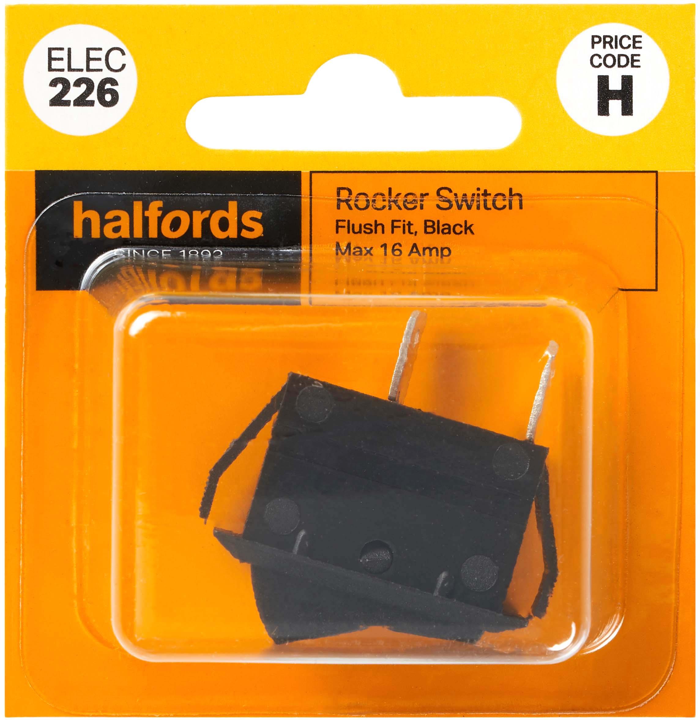 Halfords Rocker Switch 16 Amp (ELEC226) Halfords UK