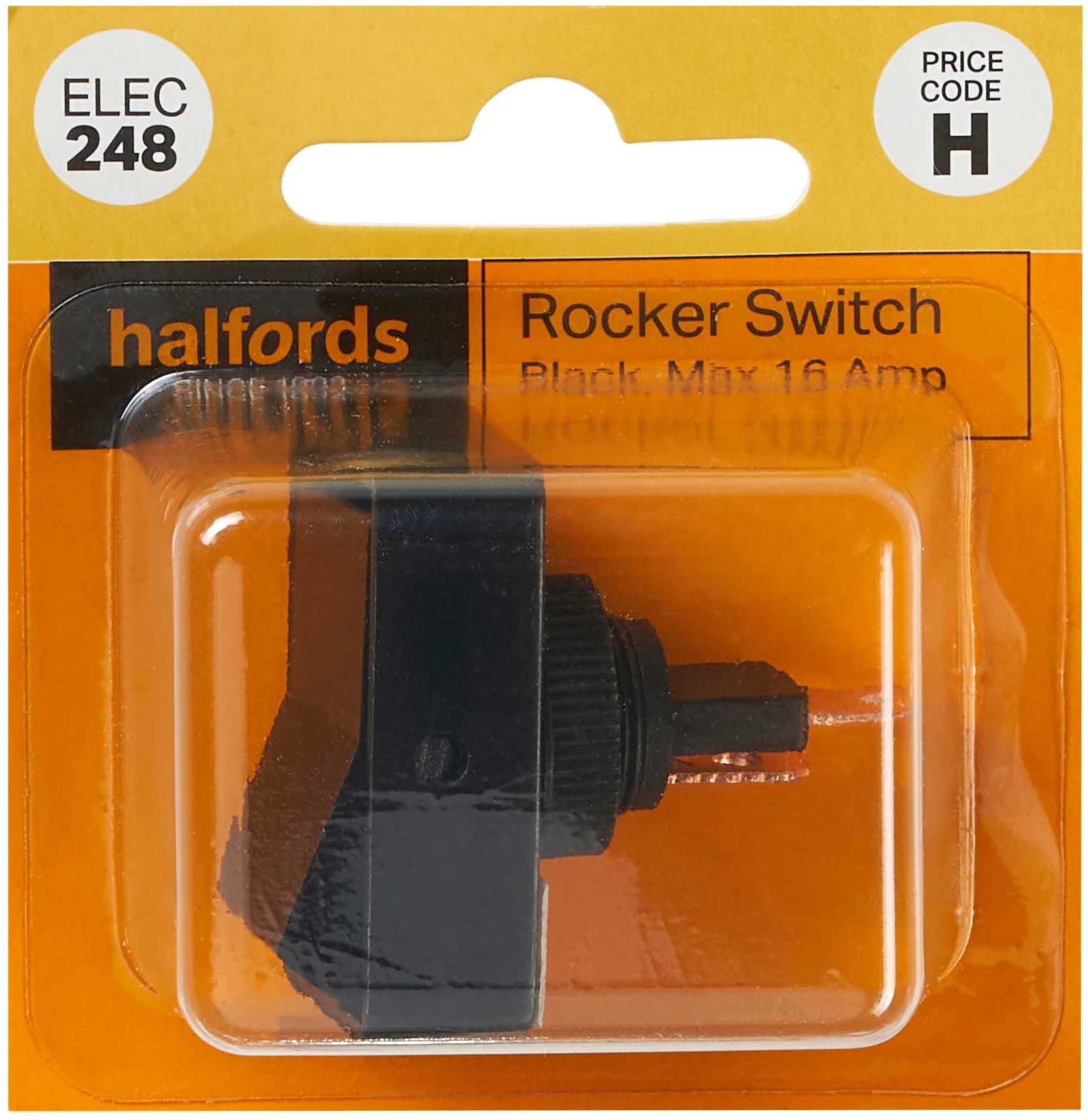 Halfords Rocker Switch 16 Amp (ELEC248) Halfords UK