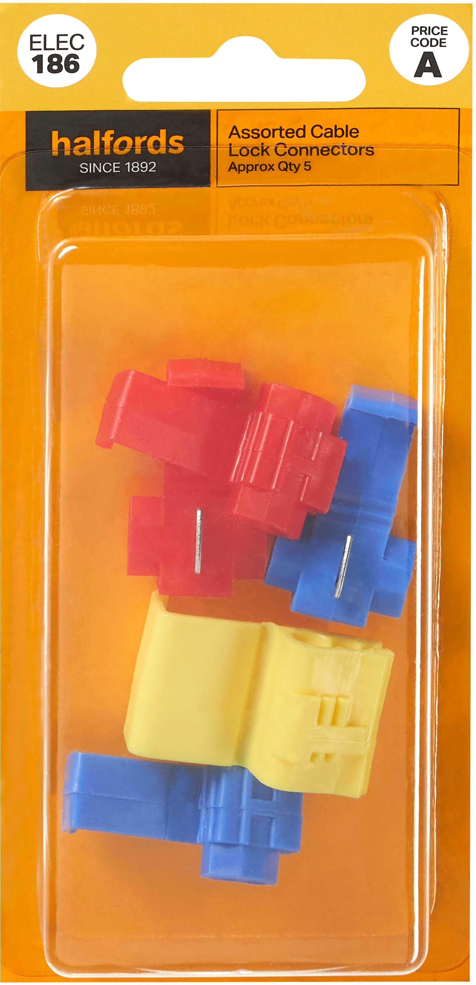 Halfords Assorted Cable Lock Connectors (ELEC186) Halfords UK