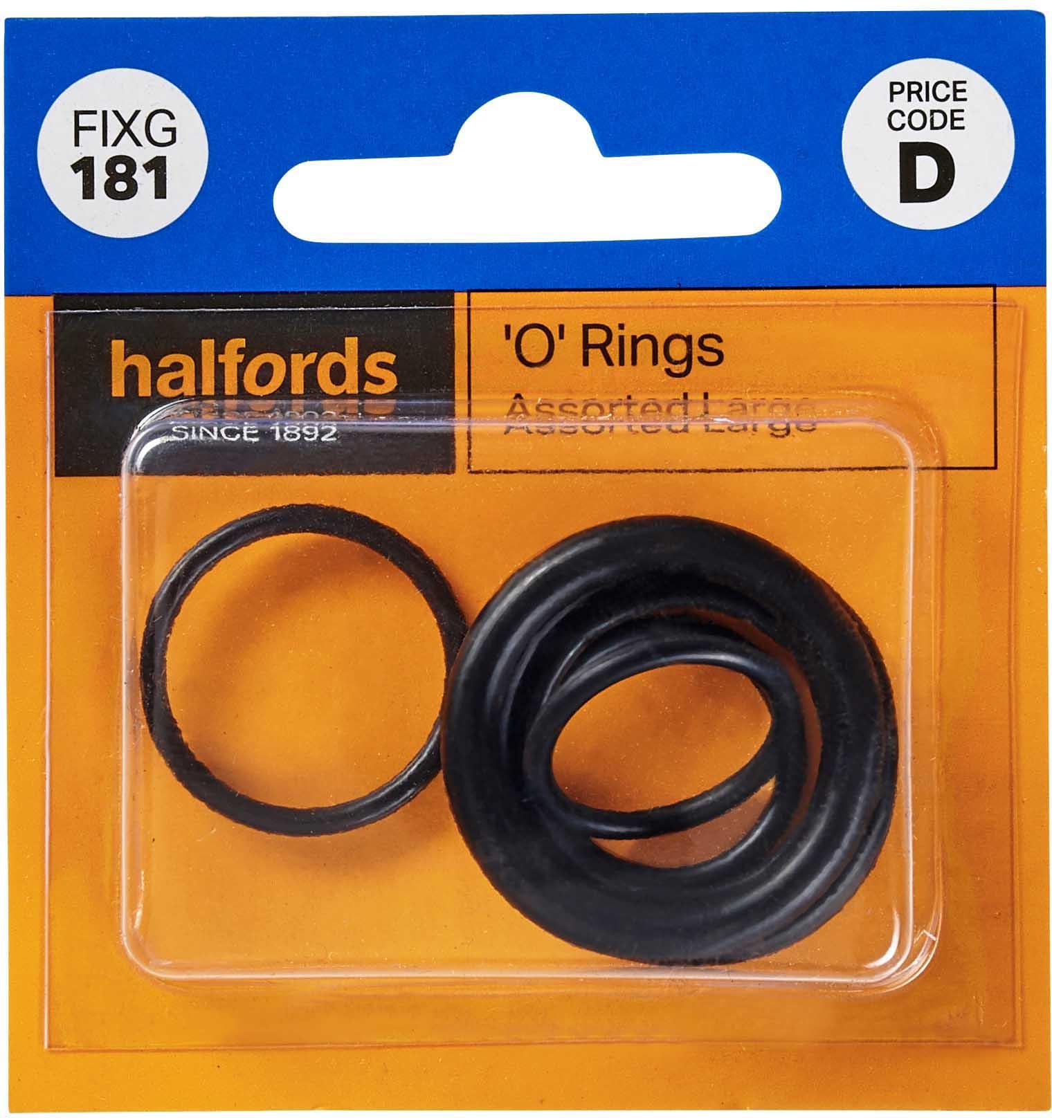 Halfords Assorted Large ORings (FIXG181) Halfords UK