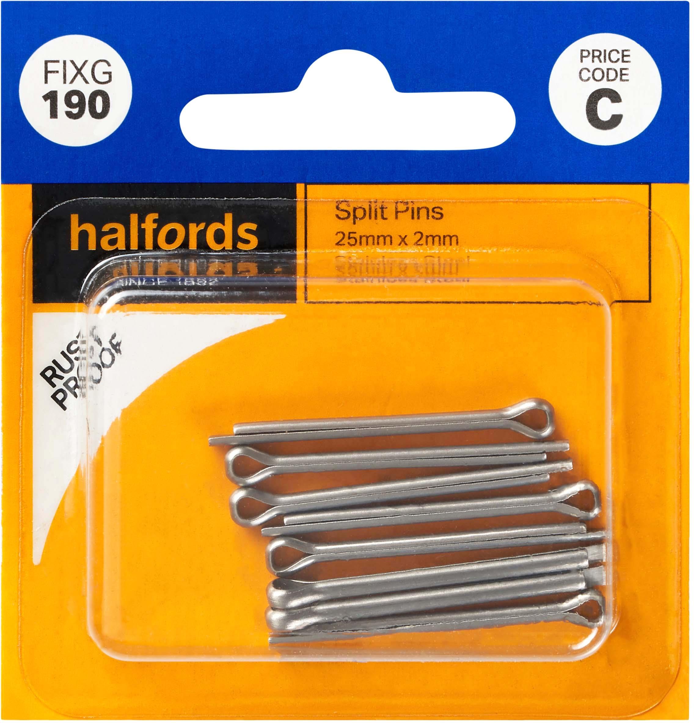 Halfords Split Pins 25mmx2mm (FIXG190) Halfords UK