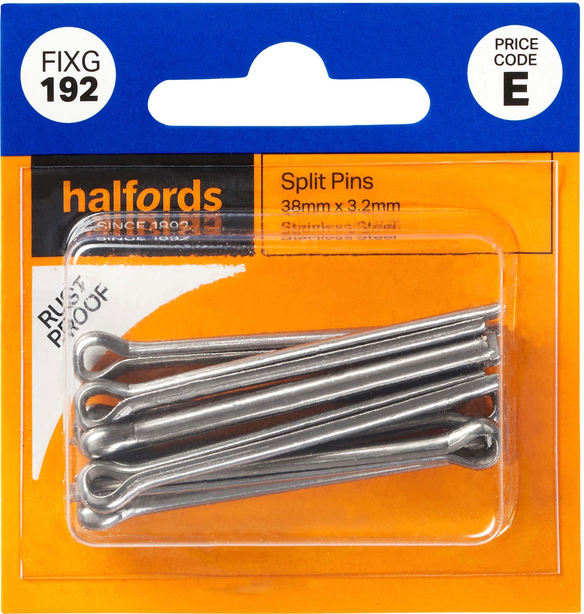 Halfords Split Pins 38mmx3.2mm (FIXG192) Halfords UK