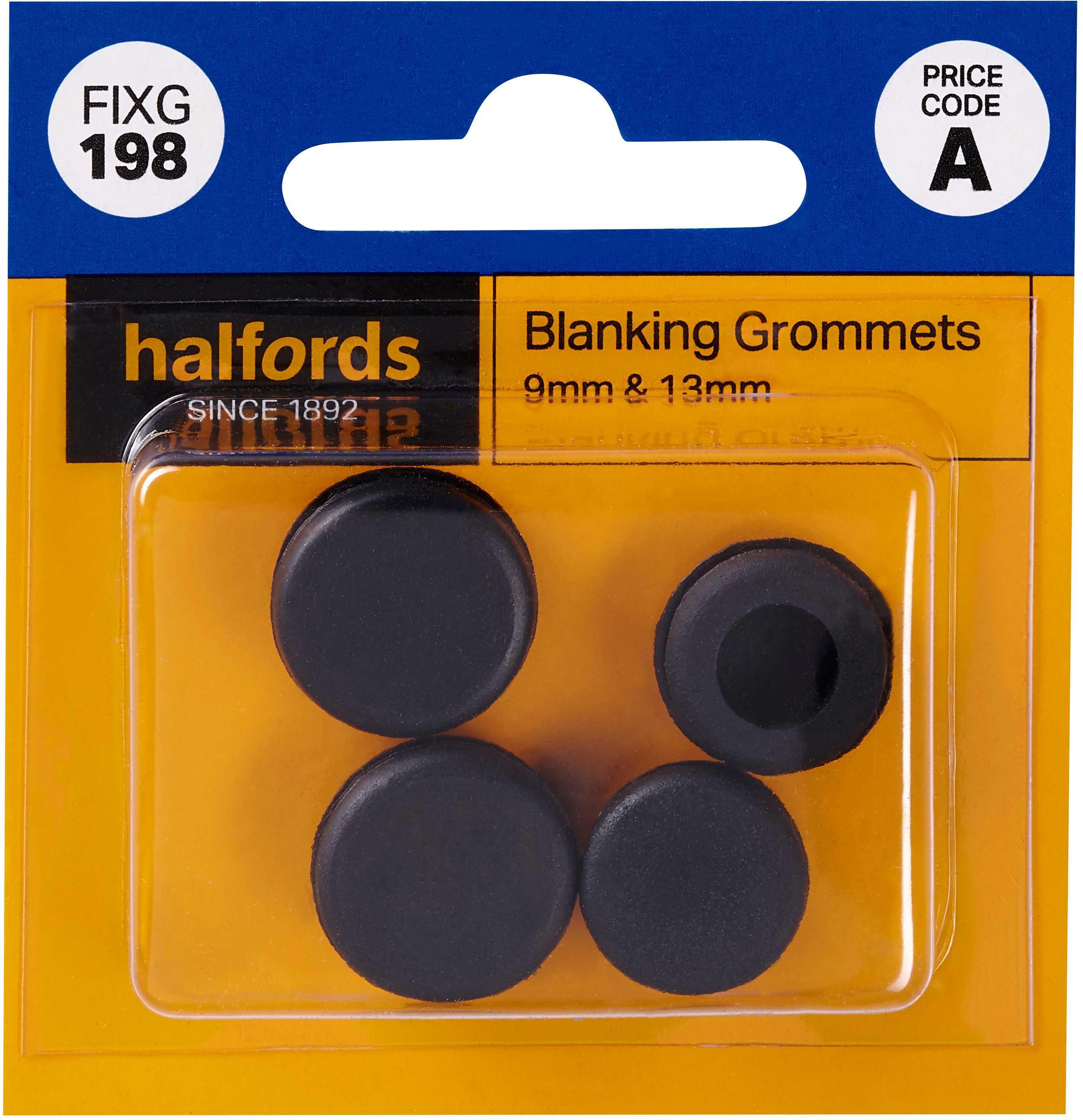 Halfords Blanking Grommets 9 & 13mm (FIXG198) Halfords UK
