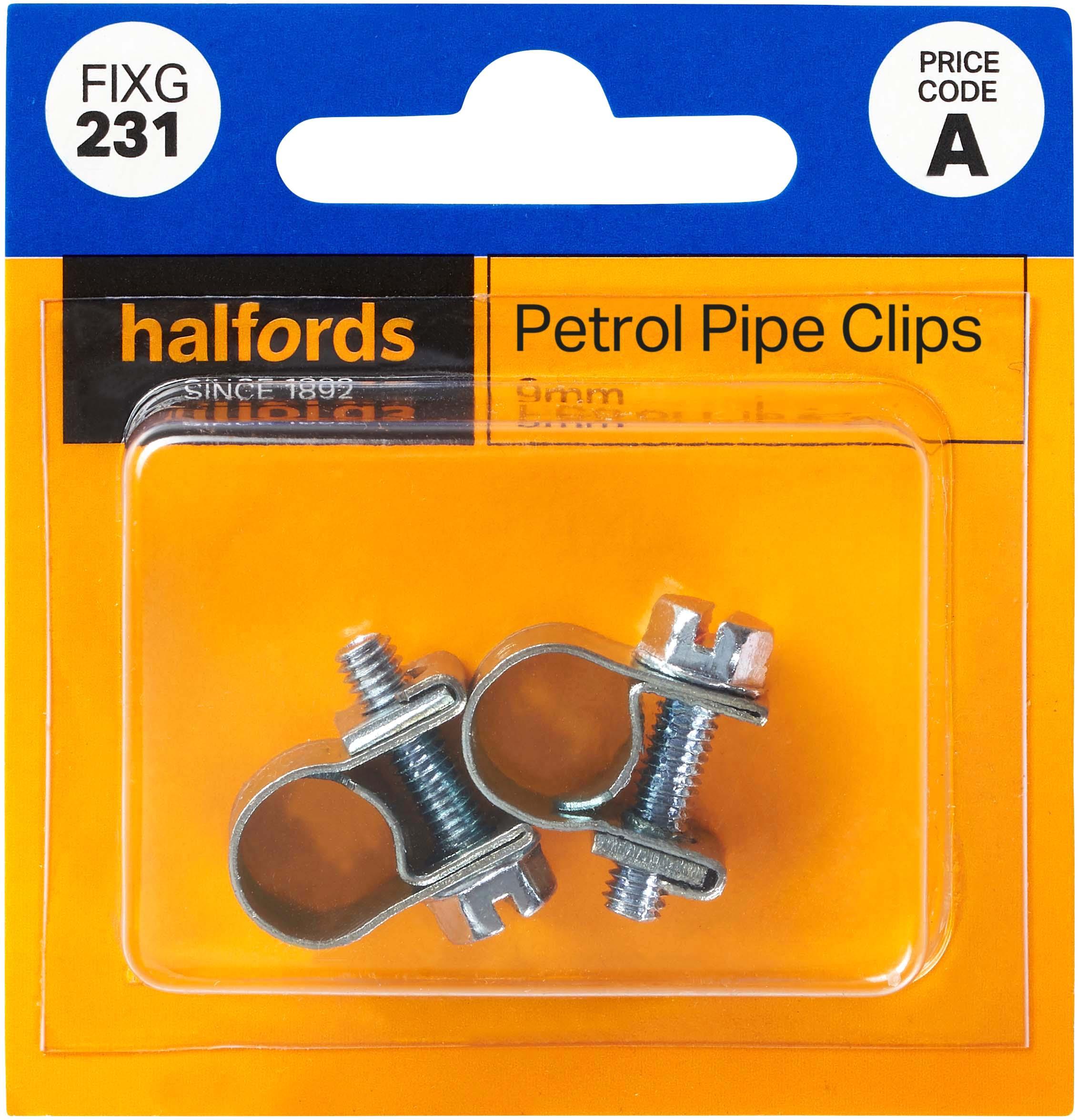 Halfords Petrol Clips 9mm (FIXG231) Halfords UK