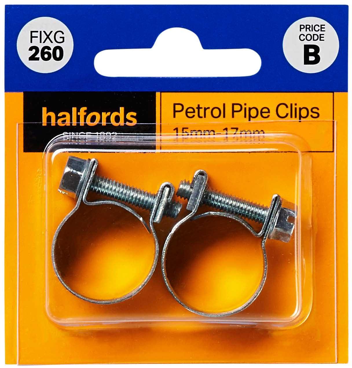Halfords Petrol Pipe Clips 1517mm (FIXG260) Halfords UK
