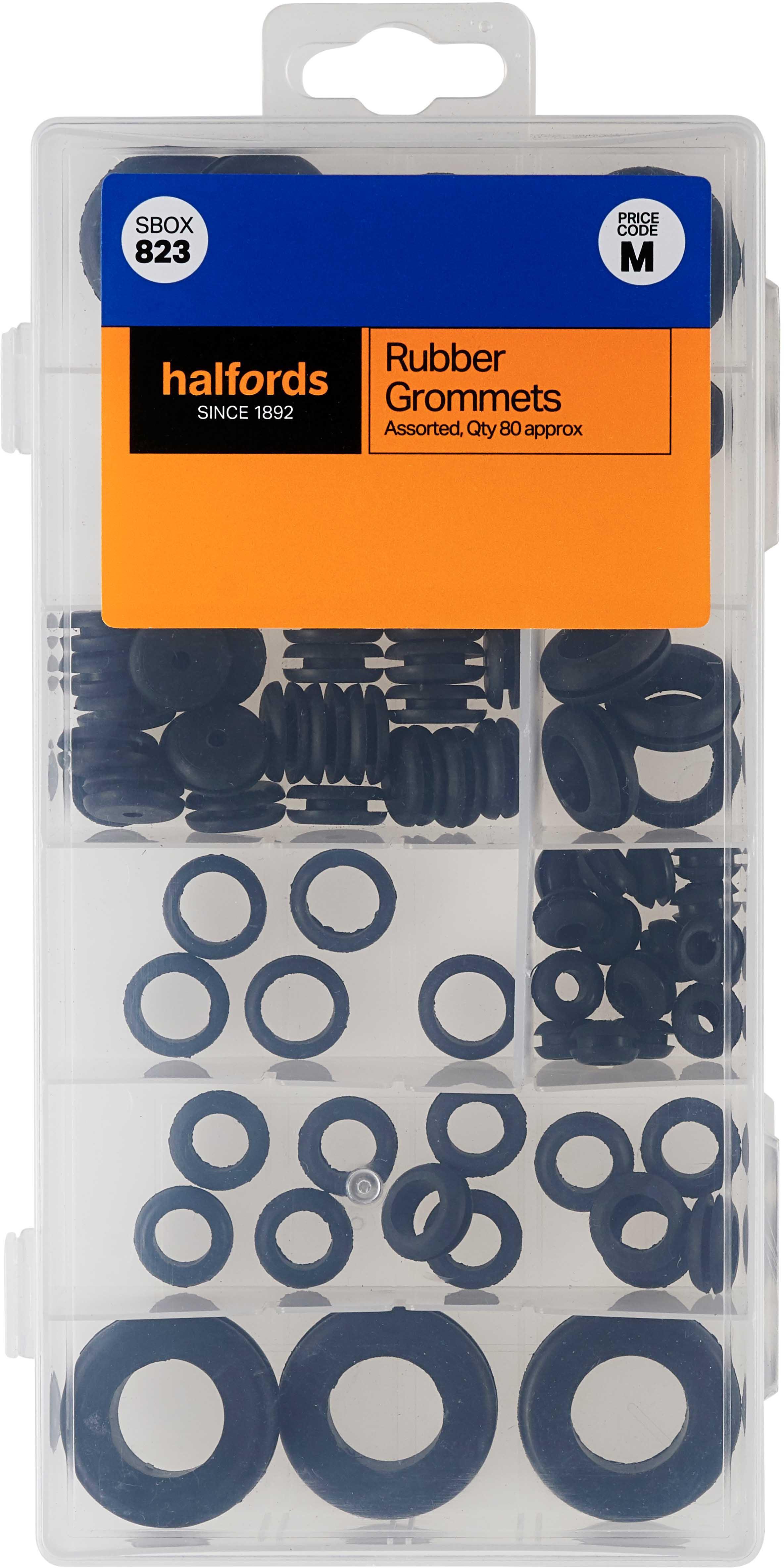 Halfords Assorted Rubber Grommets (SBOX823) Halfords UK