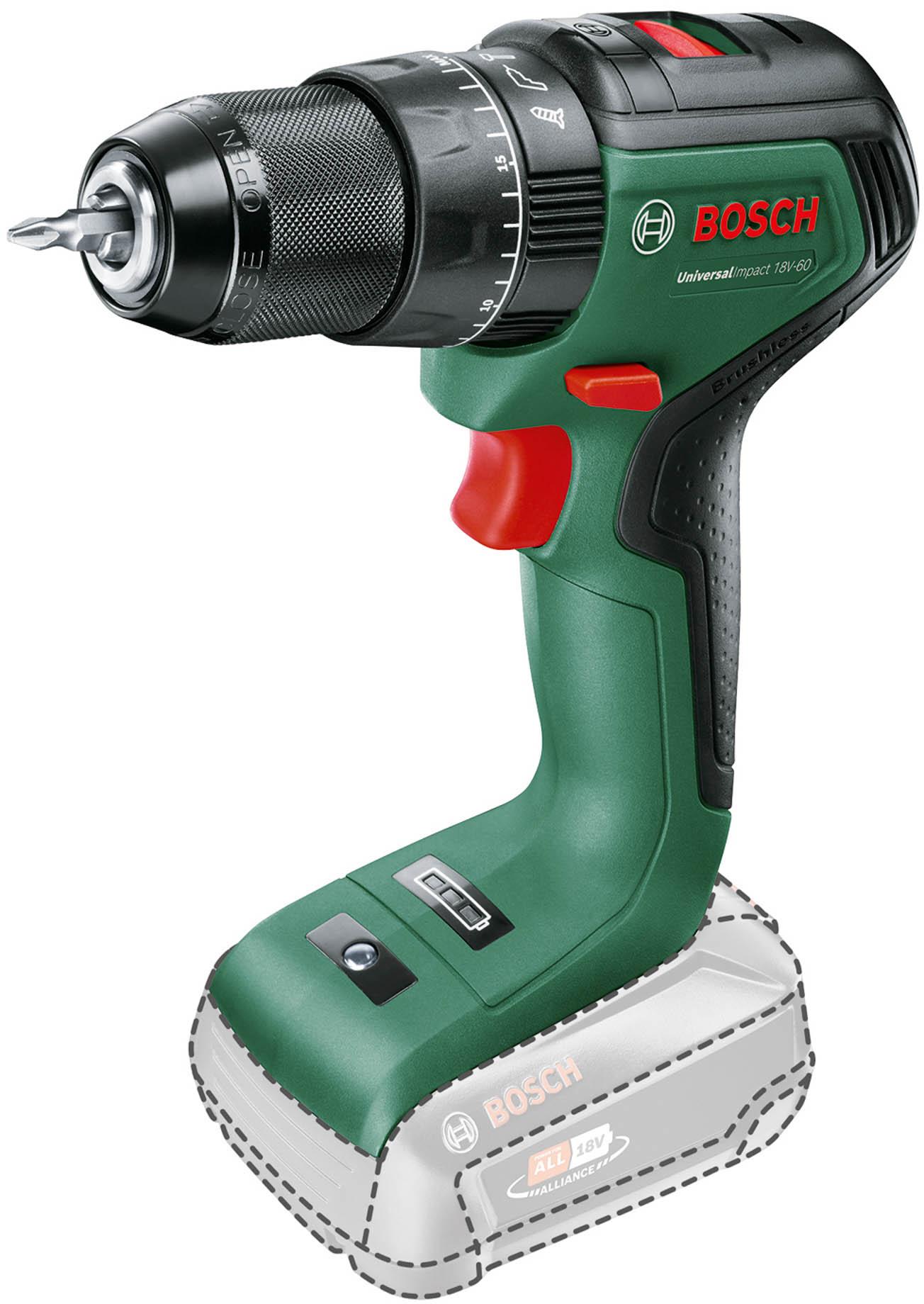 Bosch 18V60 UniversalImpact Cordless Hammer Drill Drivers (Bare Tool) Halfords UK