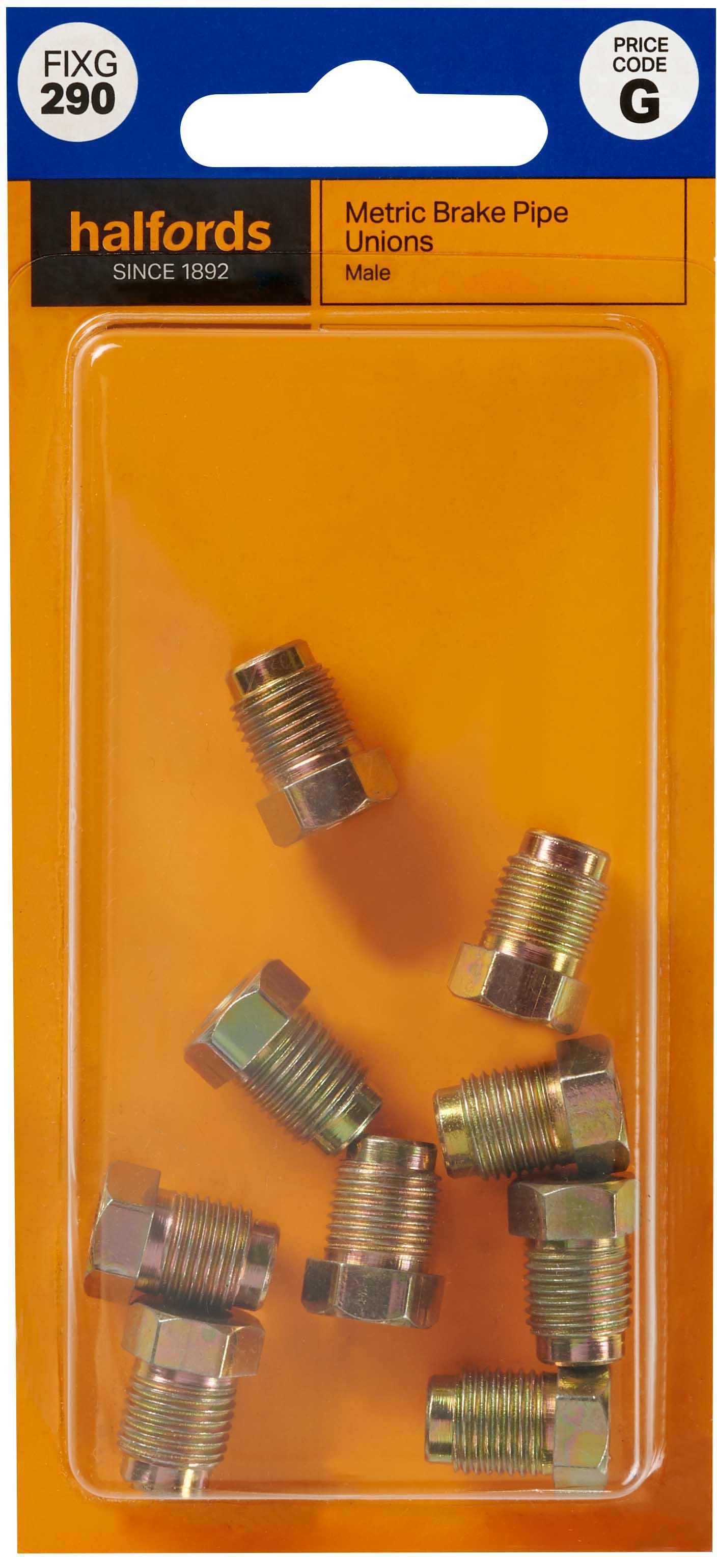 Halfords Brake Pipe Unions Metric Male (FIXG290) Halfords UK