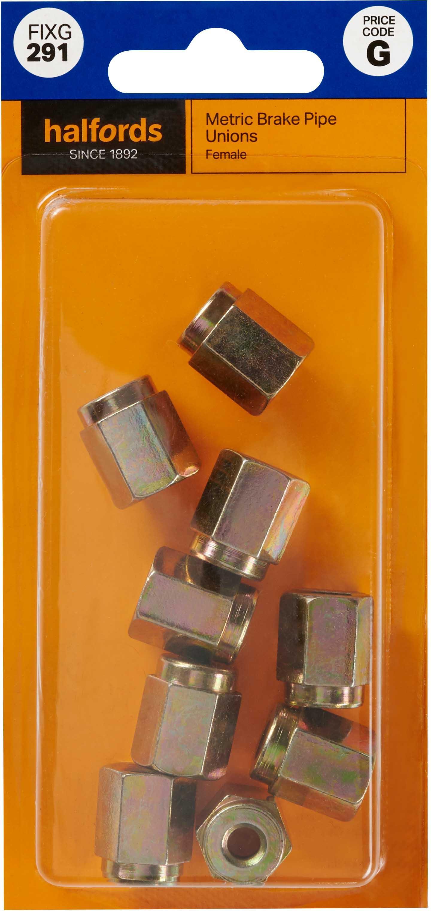 Halfords Brake Pipe Unions Metric Female (FIXG291) Halfords UK