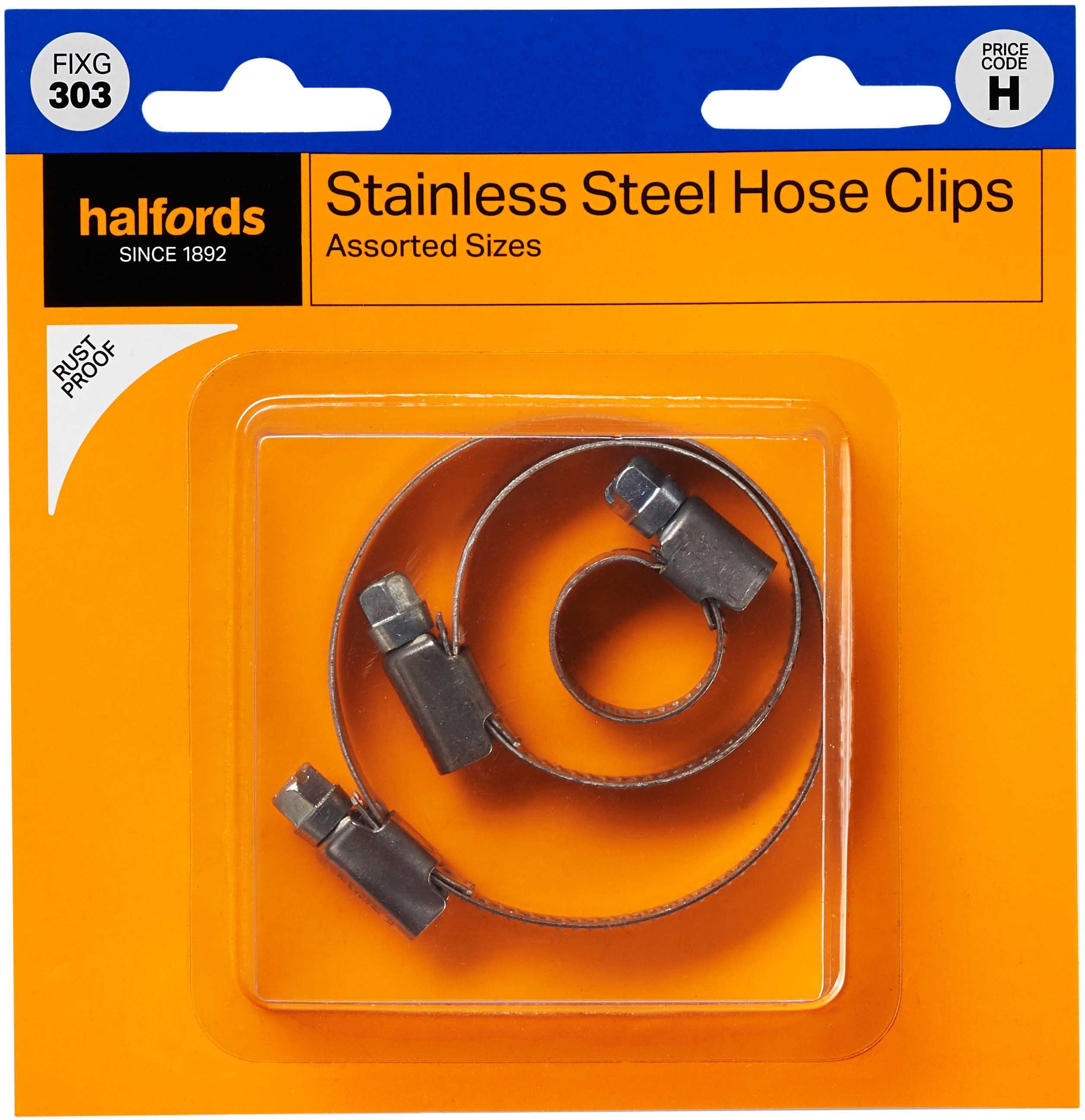 Halfords Hose Clips Assorted (FIXG303) Halfords UK