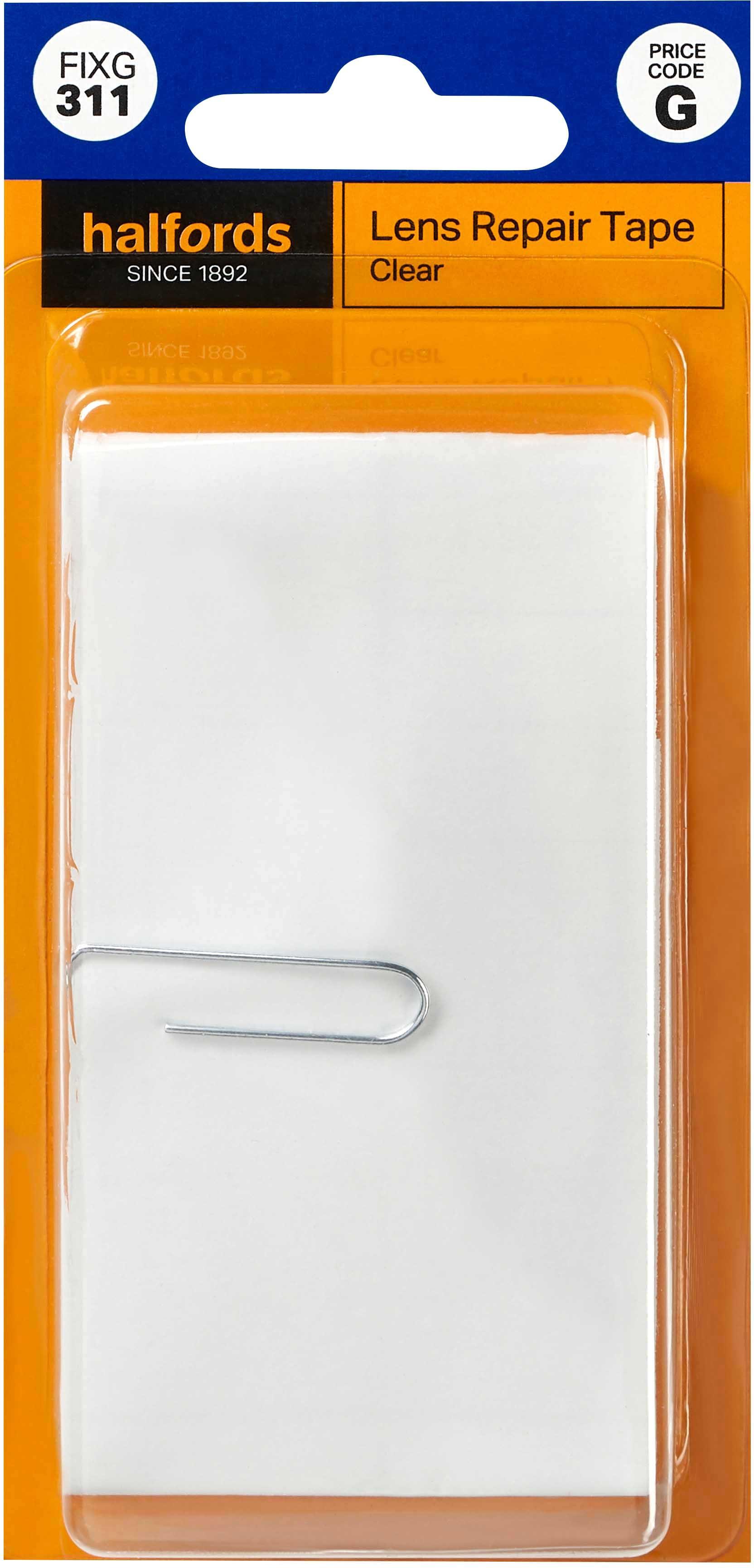 Halfords Lens Repair Tape Clear (FIXG311) Halfords UK