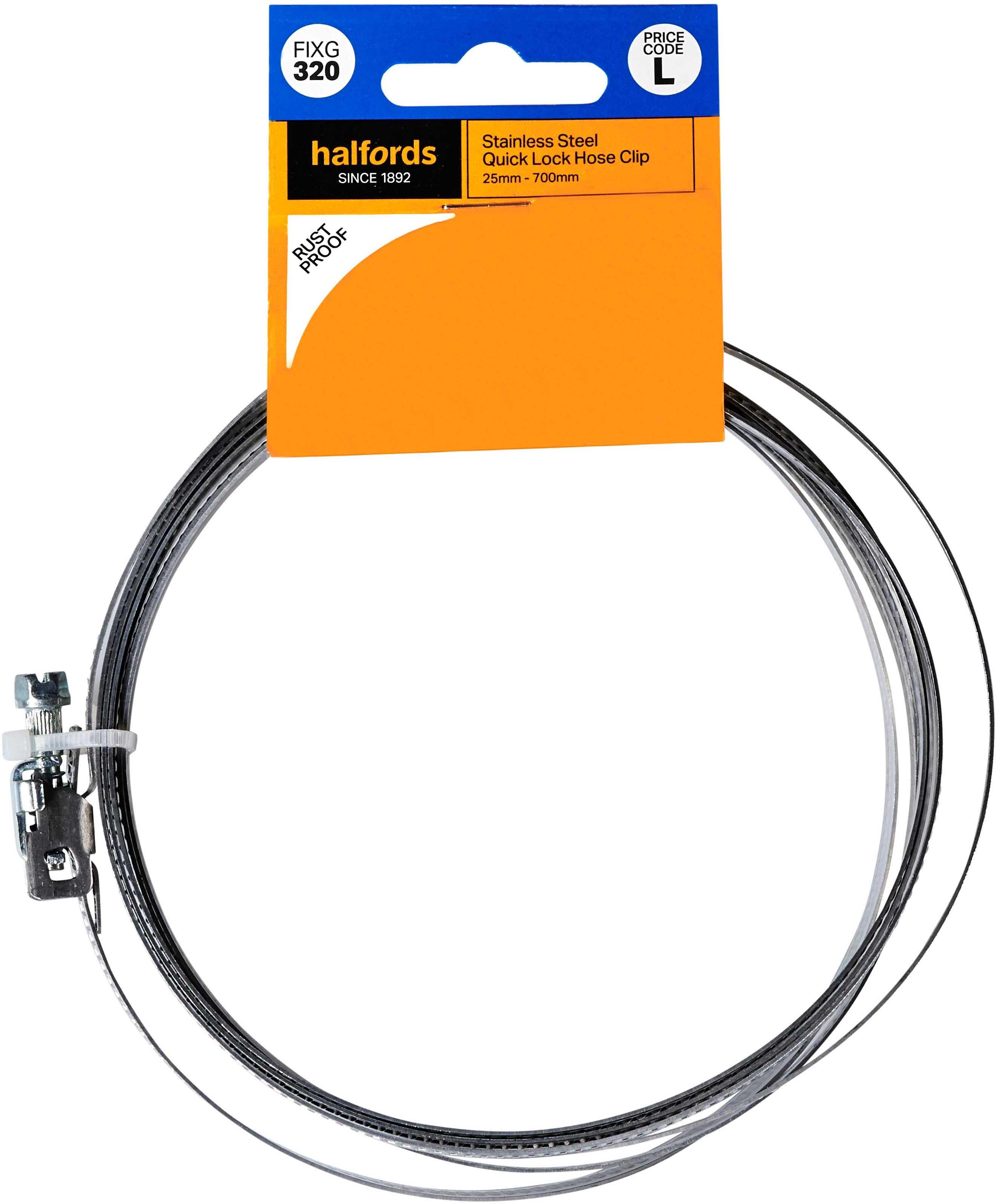 Halfords Quick Lock Hose Clip 25-700mm (FIXG320) | Halfords UK