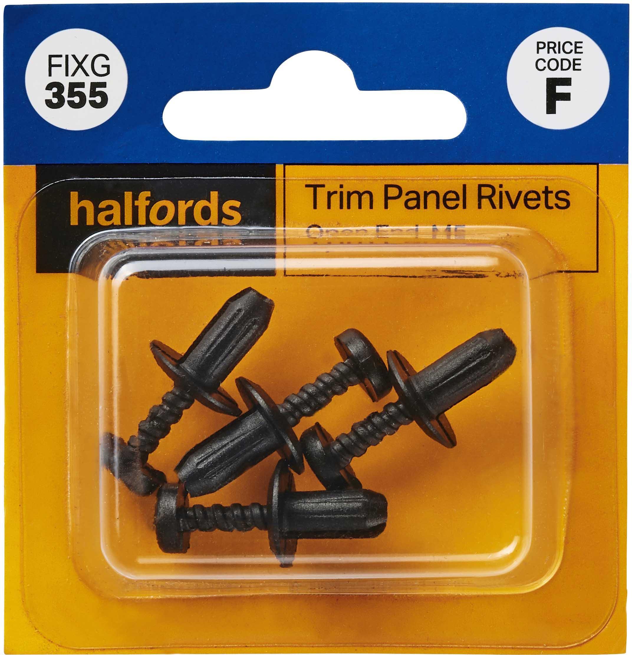Halfords Trim Panel Rivets (FIXG355) Halfords UK