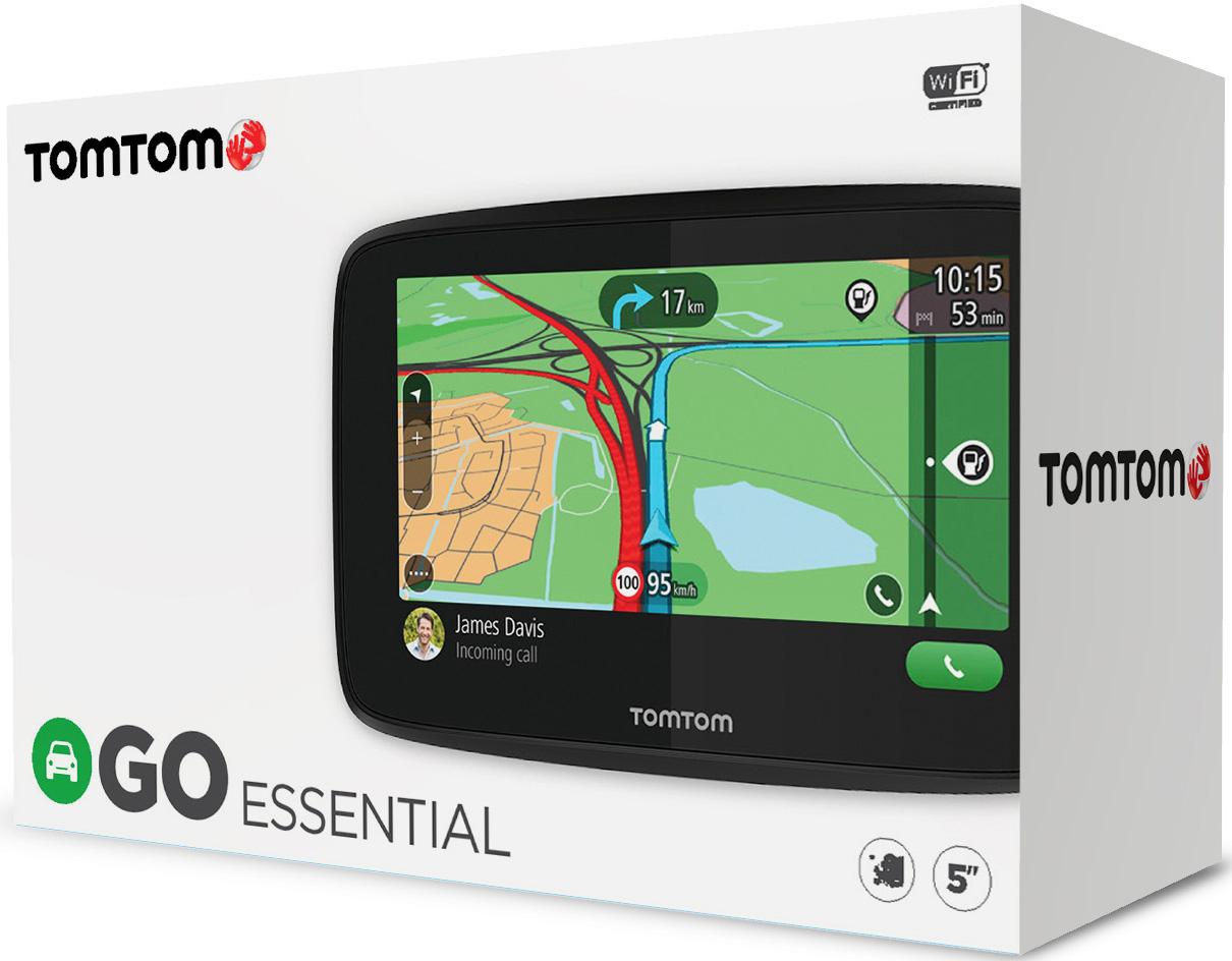 Tomtom Go Essential 5" Sat Nav With Lifetime Full Europe | Halfords Uk