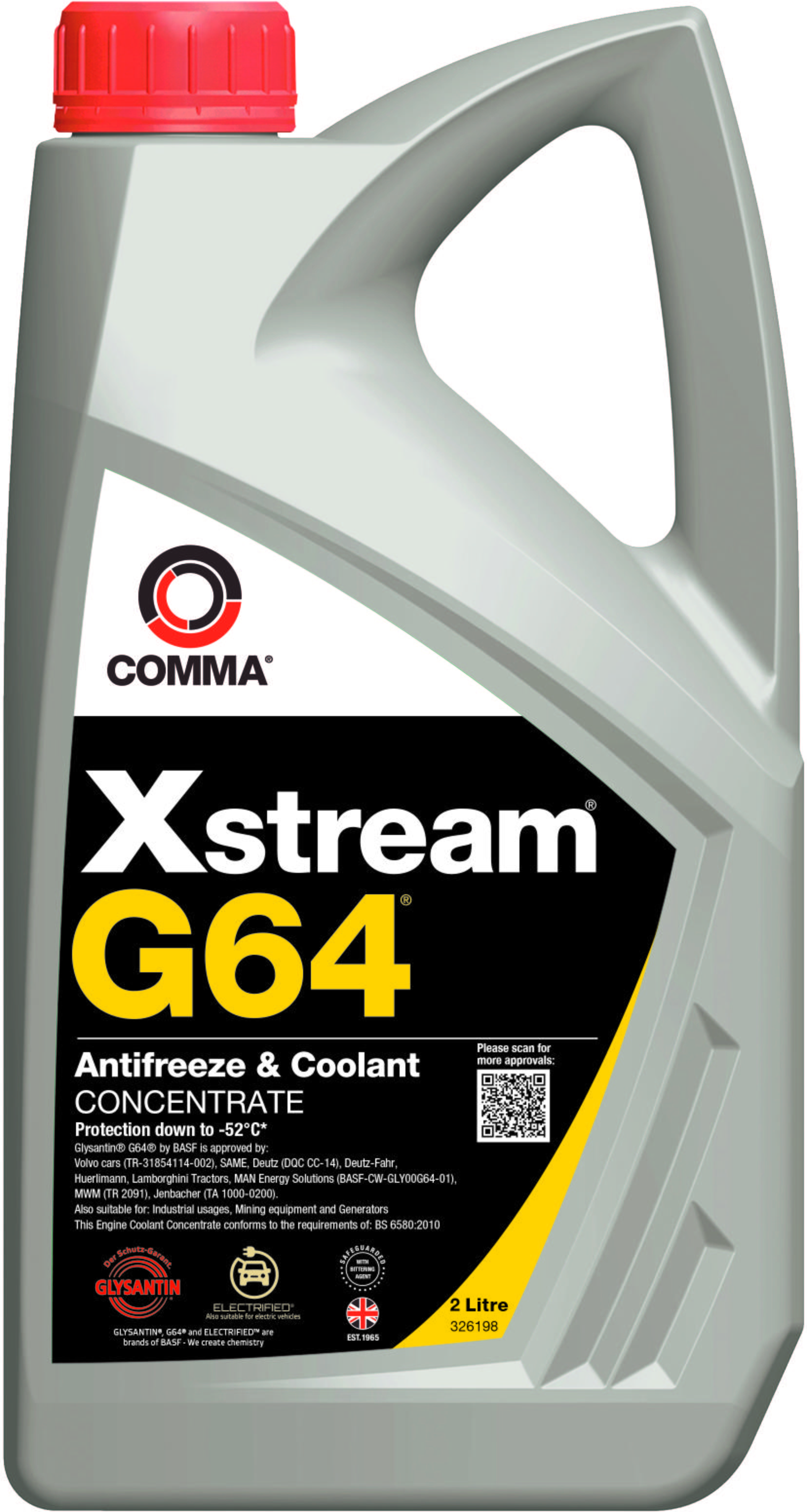 Comma Xstream® G64® Antifreeze & Coolant Concentrate 2L Halfords UK