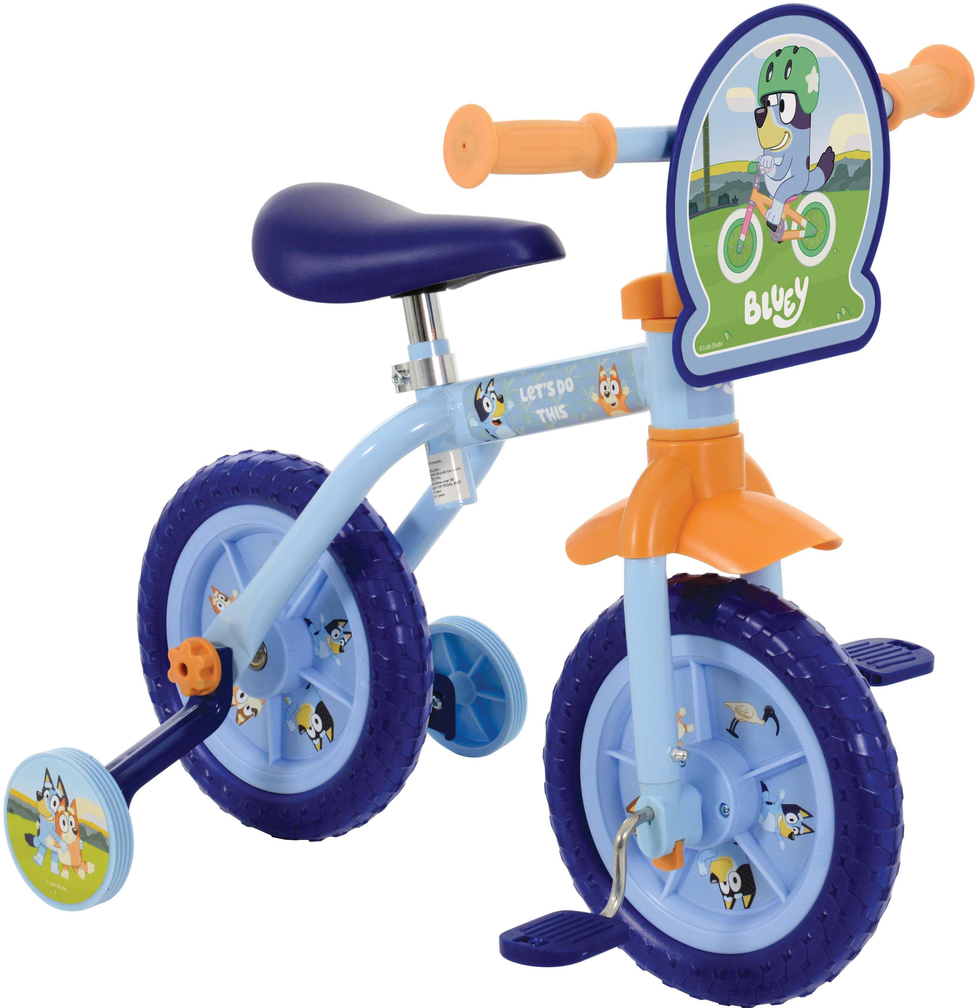 Bluey 2 in 1 Balance Bike 10" Wheel Halfords UK