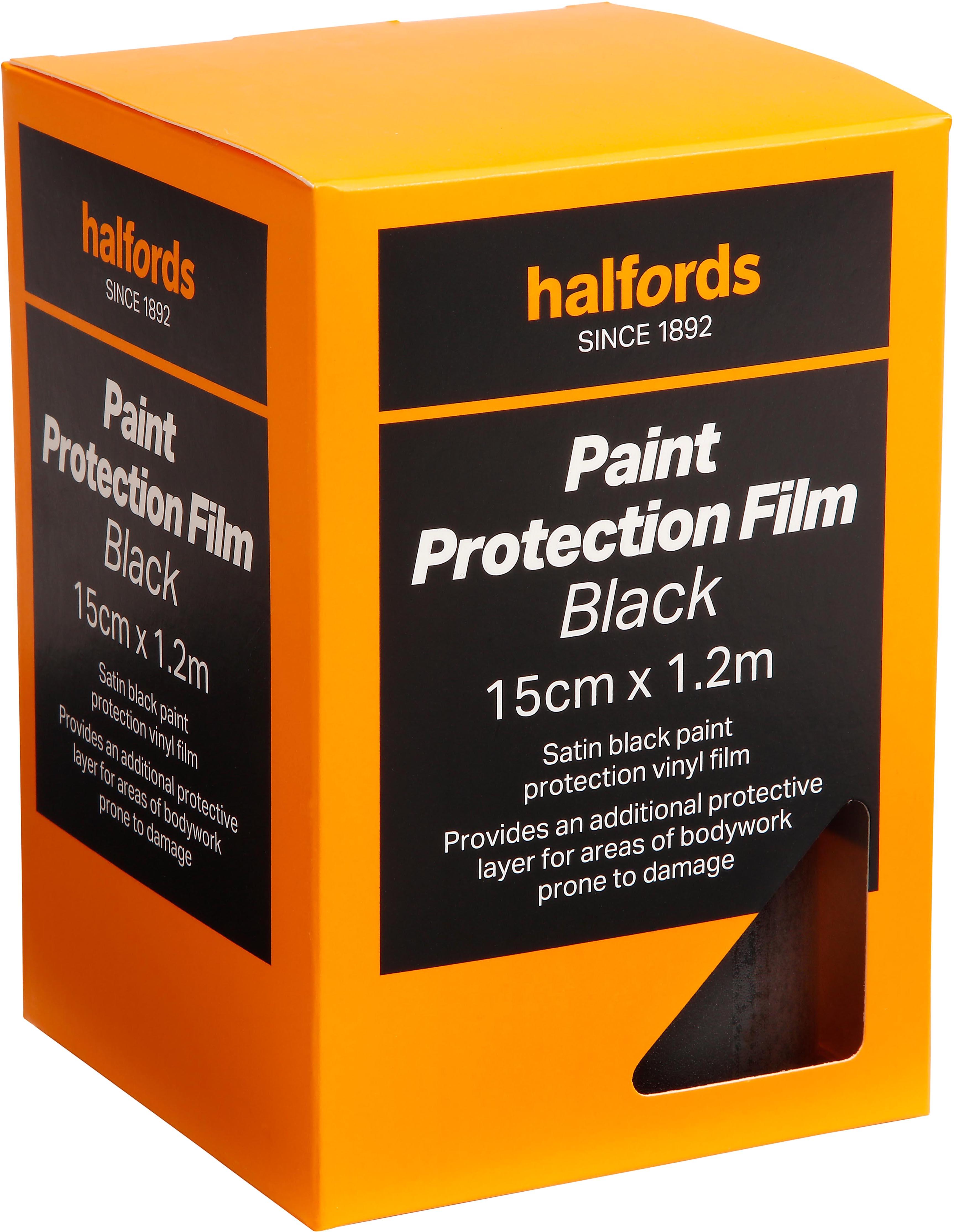Paint Protection Film Black, 15cm x 1.2m Halfords UK