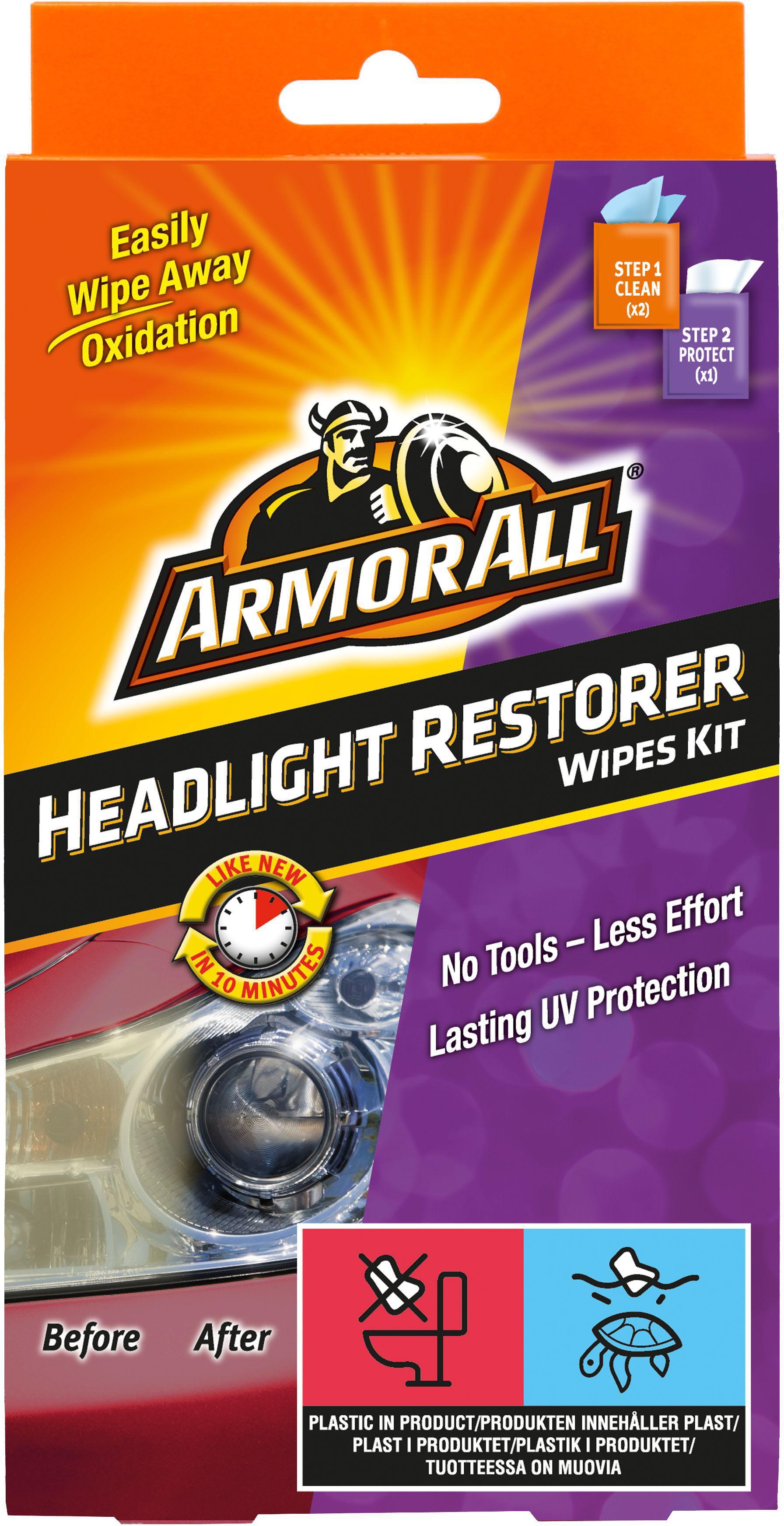 Armor All Headlight Restorer Wipes Kit Halfords UK