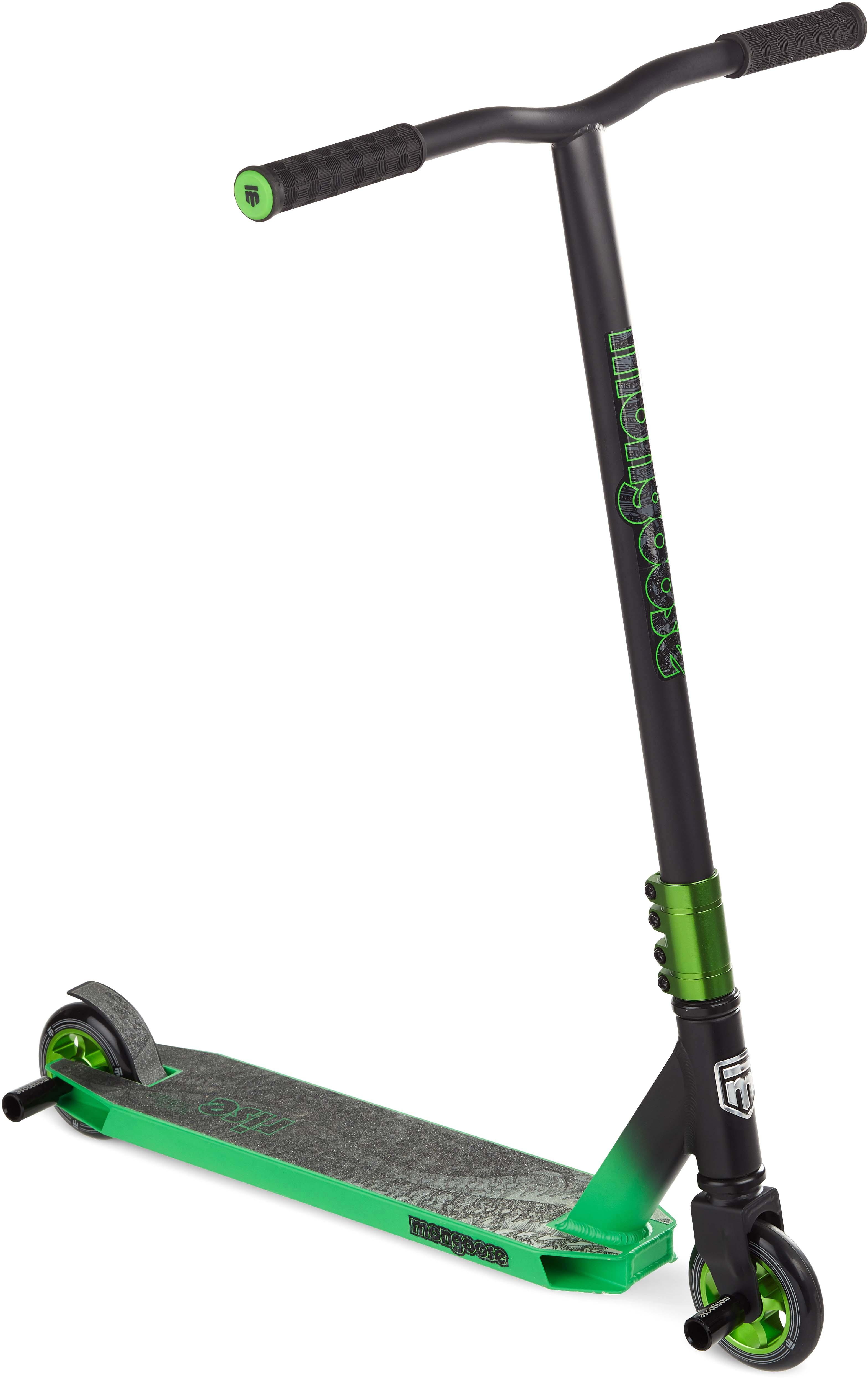 Mongoose Rise 100 Pro Freestyle Stunt Scooter Black/Green Halfords UK