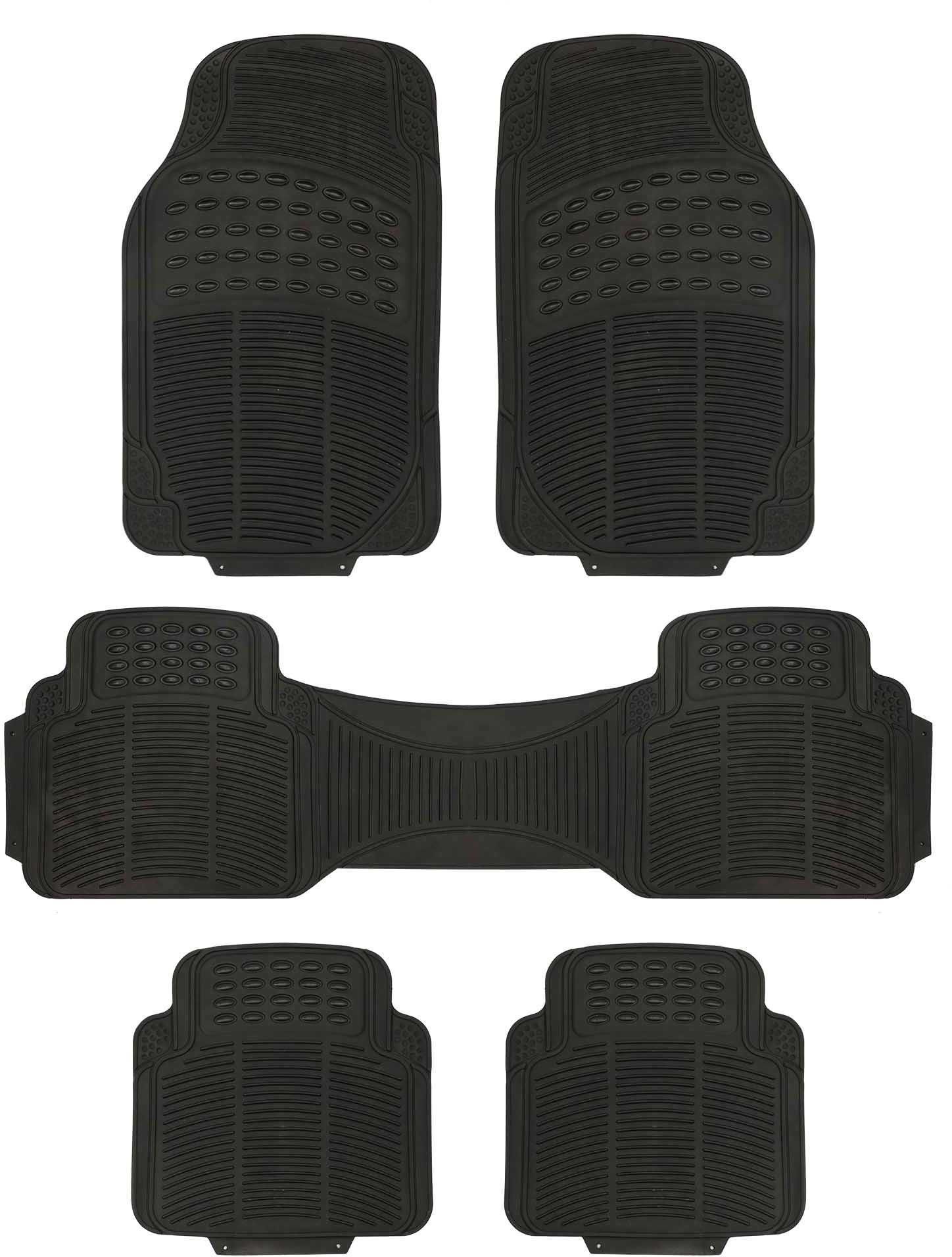 Streetwize MPV 7Seater Durable Rubber Mat Set Halfords UK