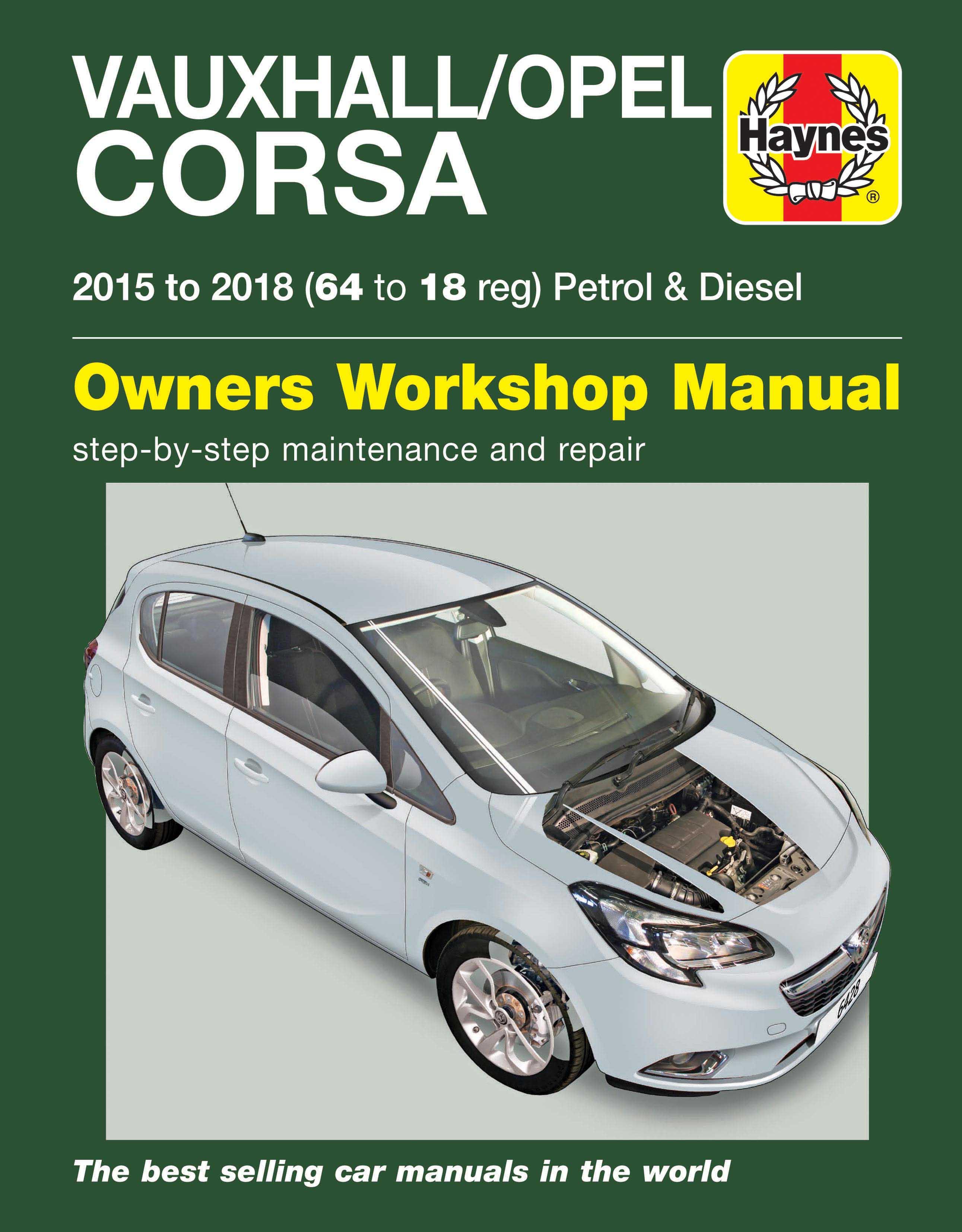 Haynes Vauxhall Corsa Petrol and Diesel (1518) Manual Halfords UK