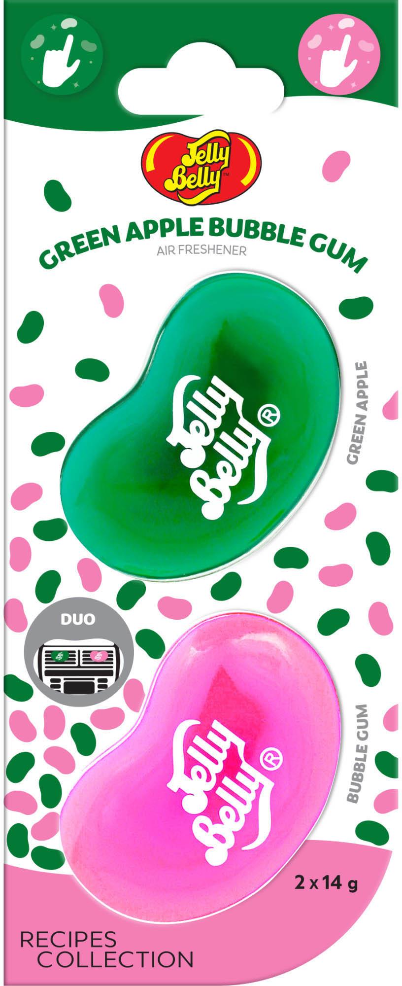 Jelly Belly Duo Vent Green Apple Bubblegum Air Freshener (2 pack