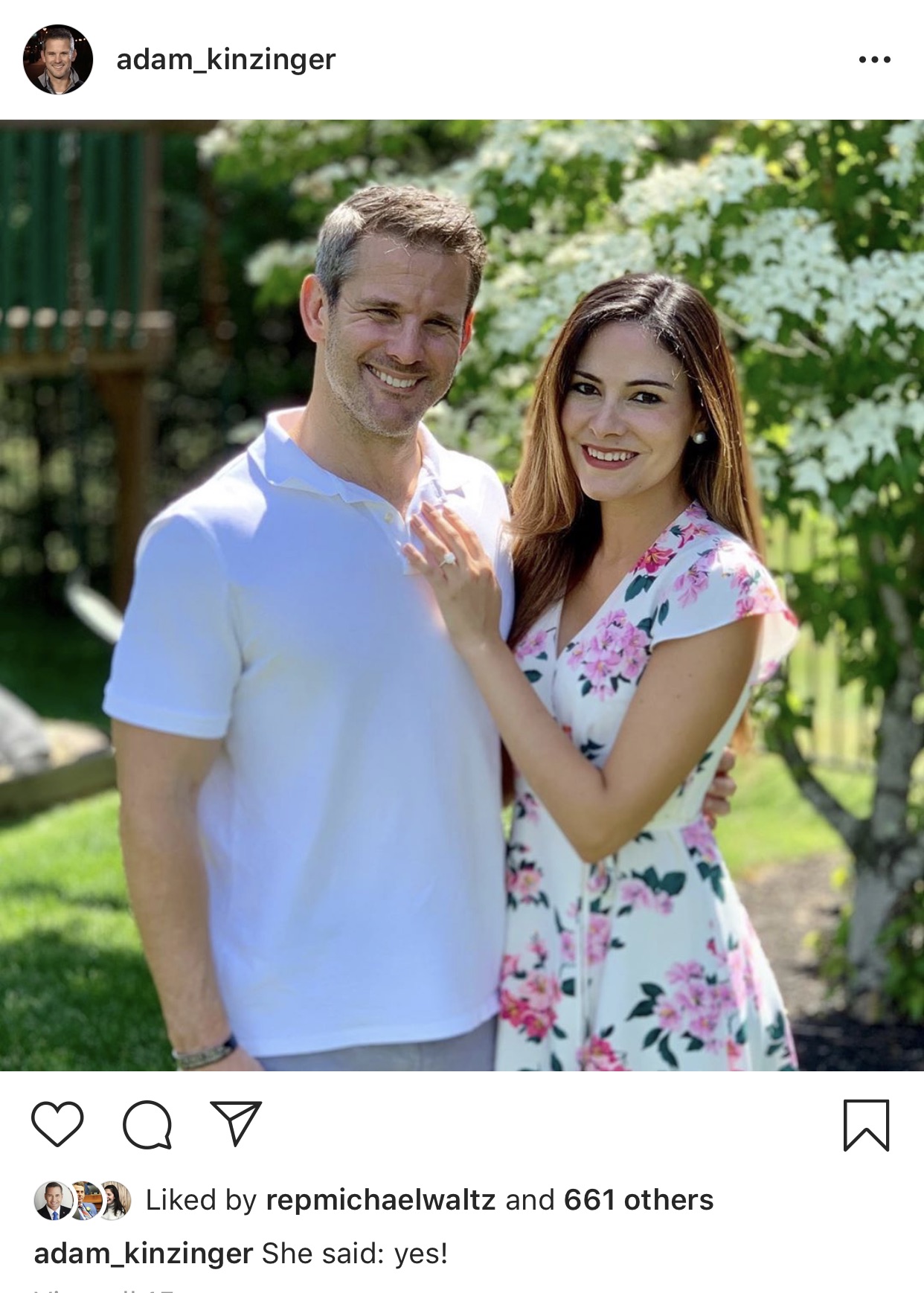You may now Kinzinger the bride
