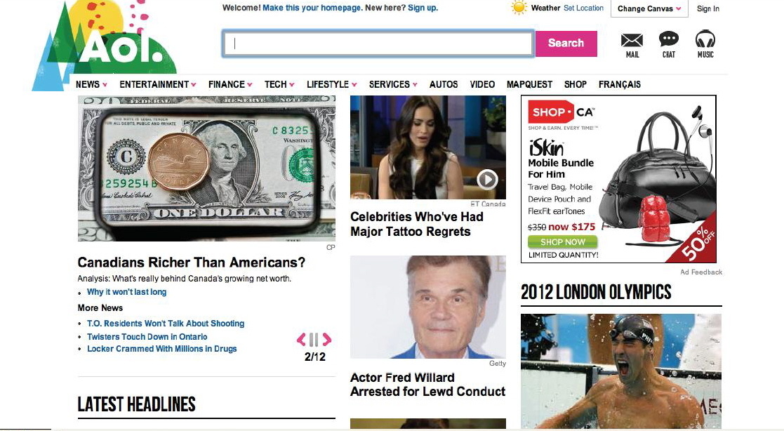 AOL Canada partners with Shop.ca » Media in Canada