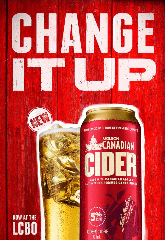 Molson launches a cider » Media in Canada