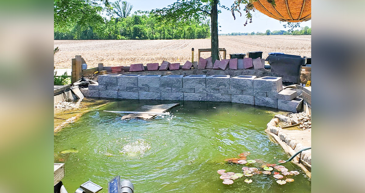 Pond & Patio Upgrade Project by Cassie at Menards®
